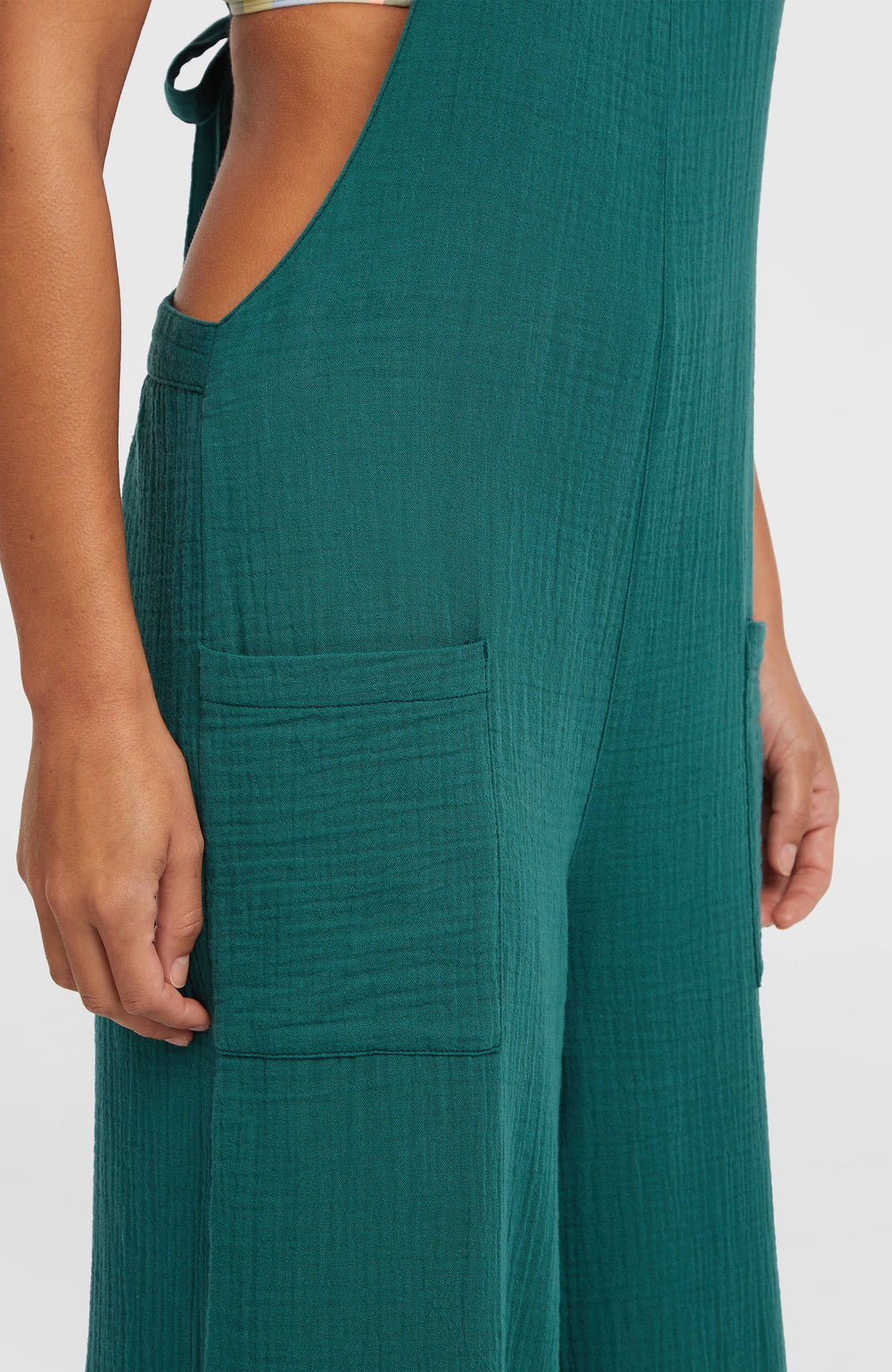 Brenda Structured Dungaree Botanical Heat