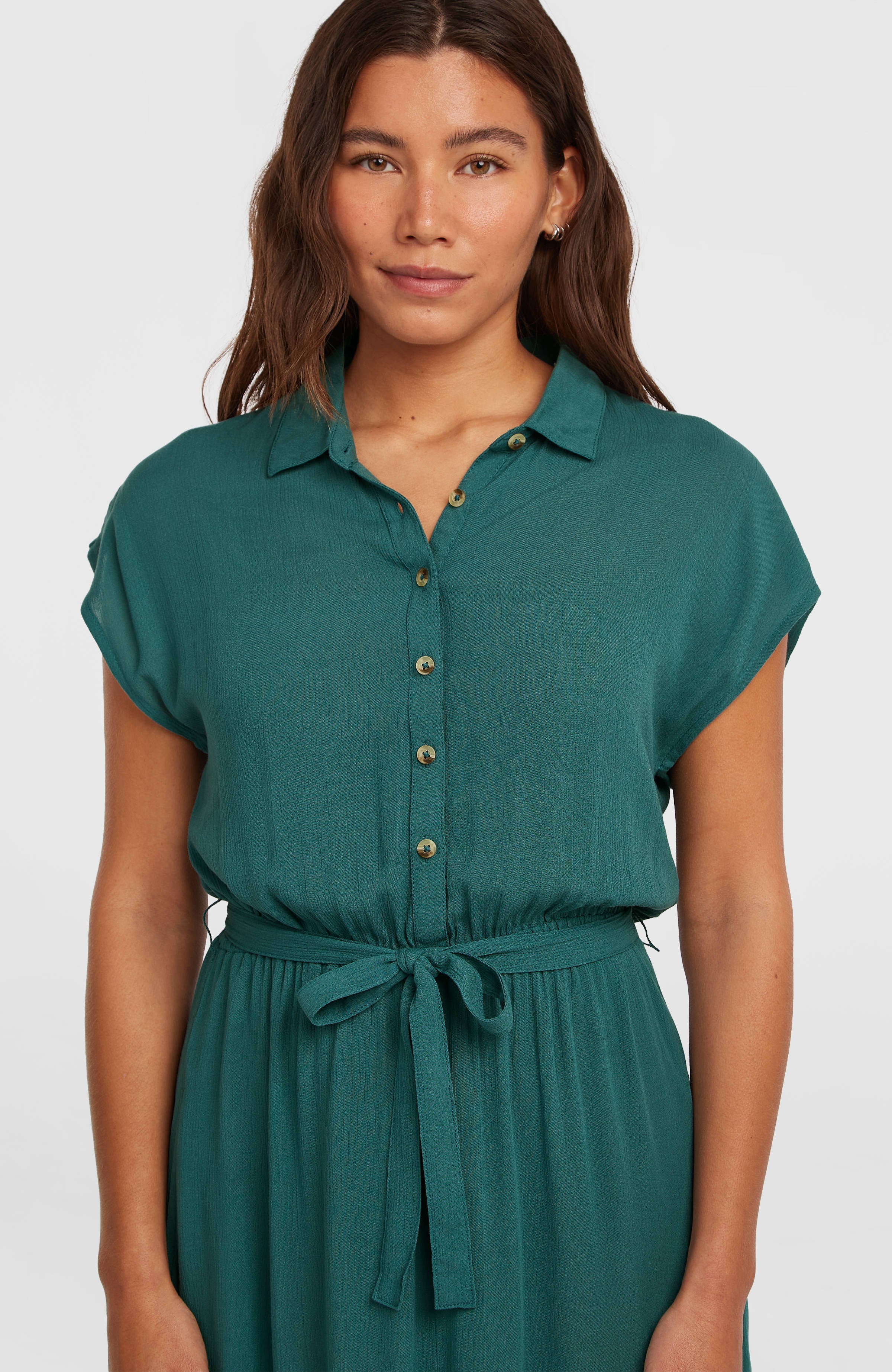 Lori Maxi Shirt Dress Botanical Heat