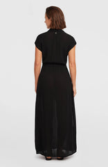 Lori Maxi Shirt Dress Black Out