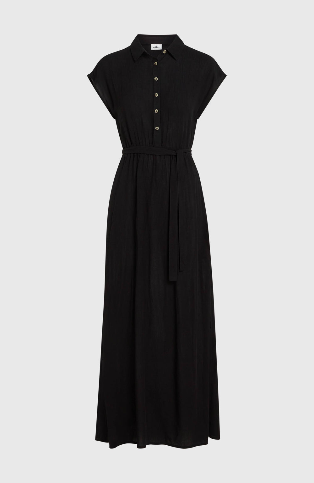 Lori Maxi Shirt Dress Black Out