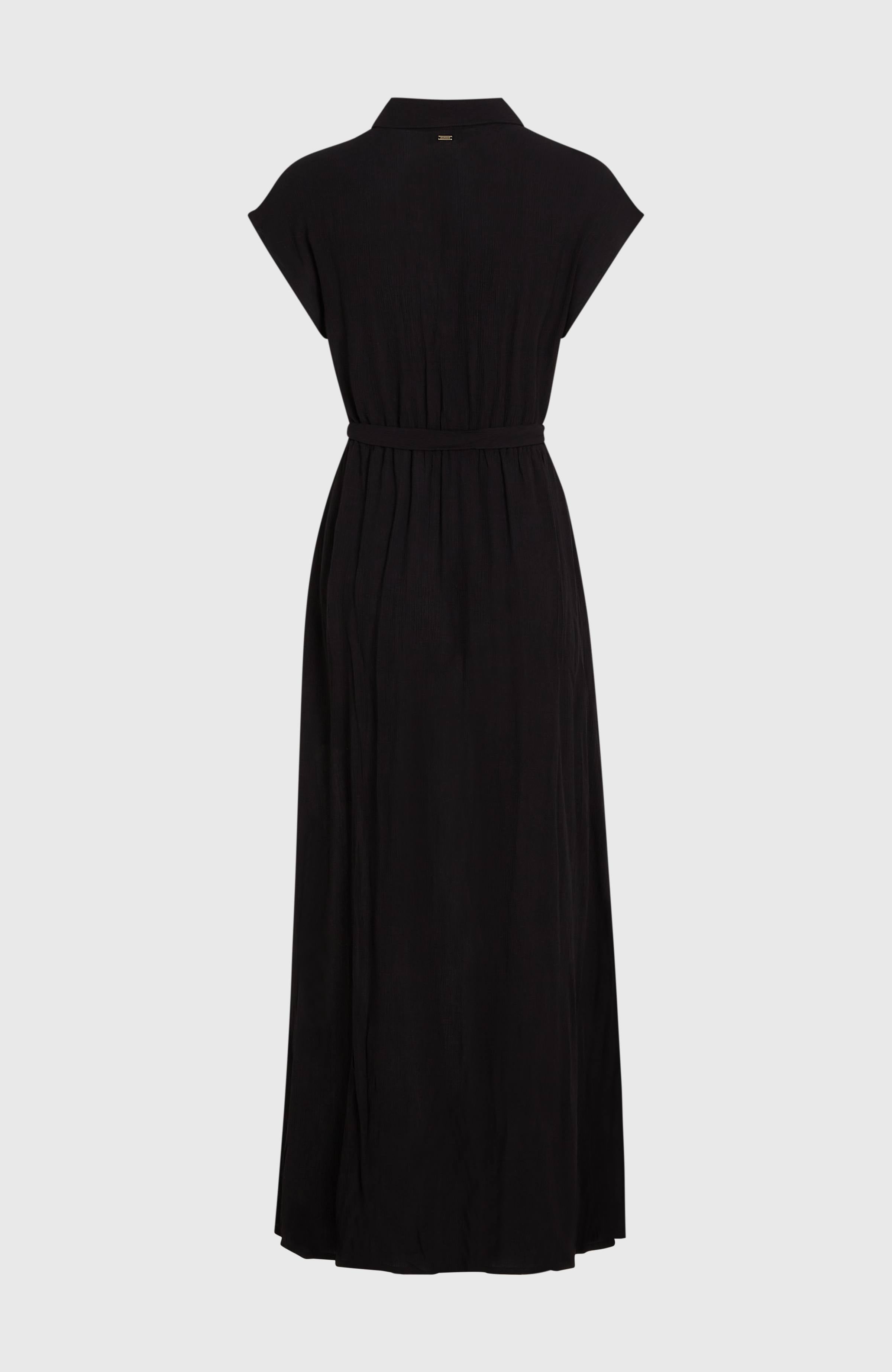 Lori Maxi Shirt Dress Black Out