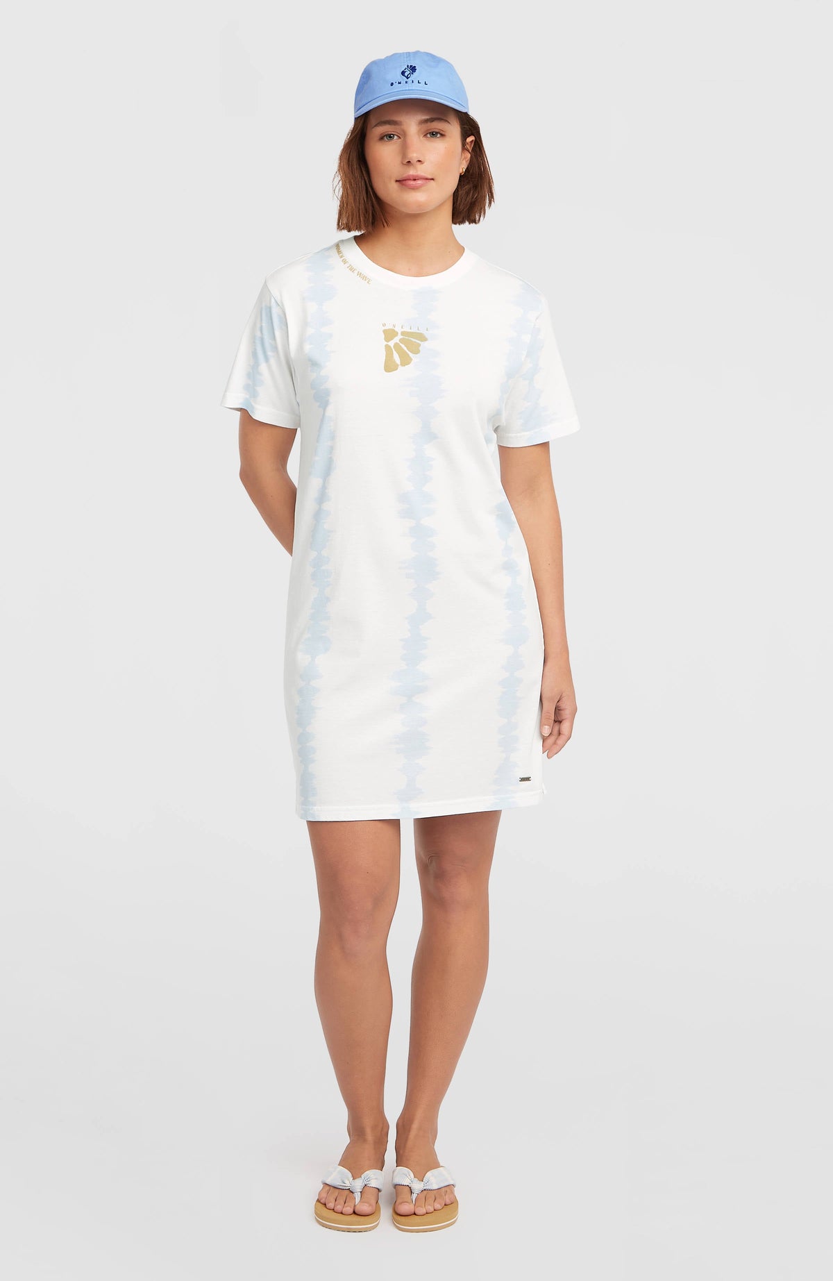 Women of the Wave T-Shirt Dress White TDTee