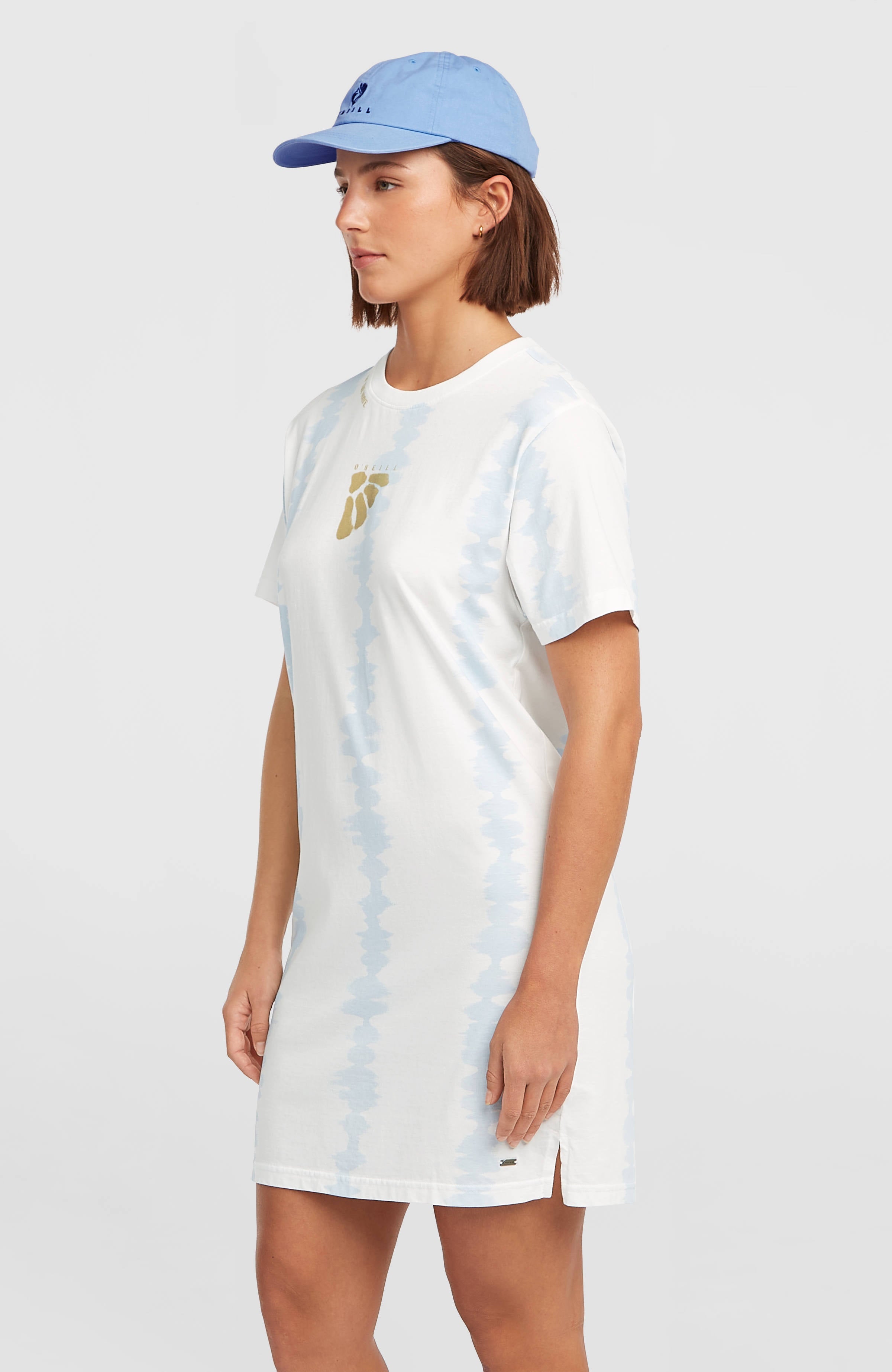 Women of the Wave T-Shirt Dress White TDTee