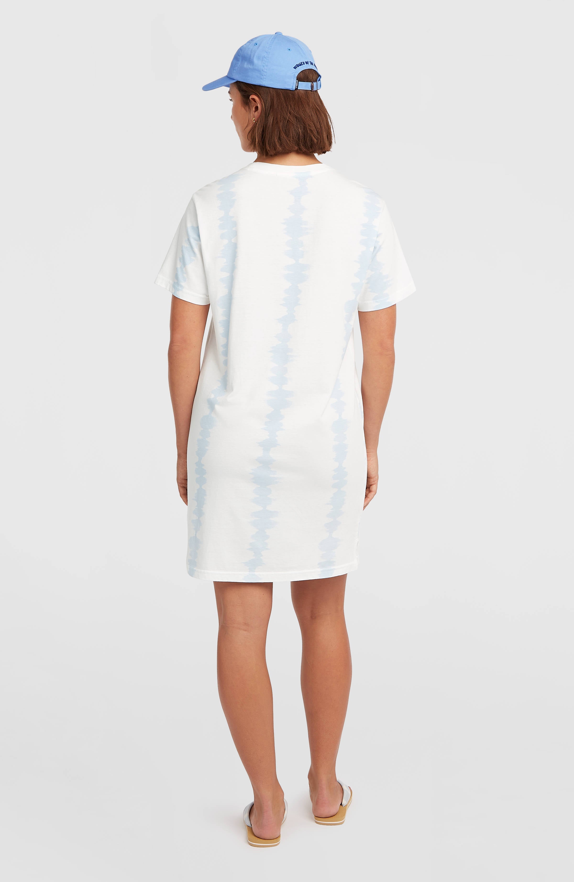 Women of the Wave T-Shirt Dress White TDTee