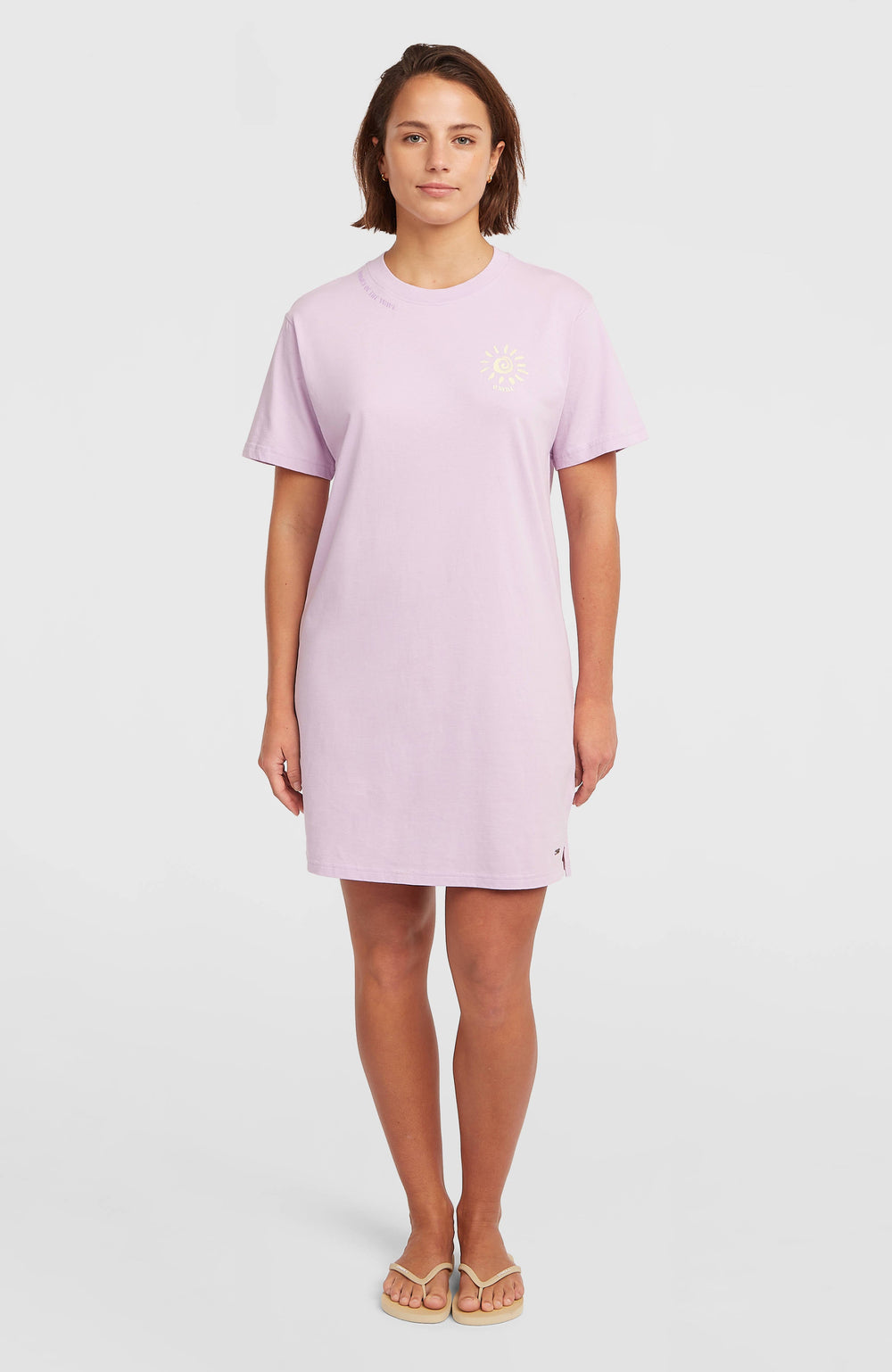 Women of the Wave T-Shirt Dress Pale Lavender