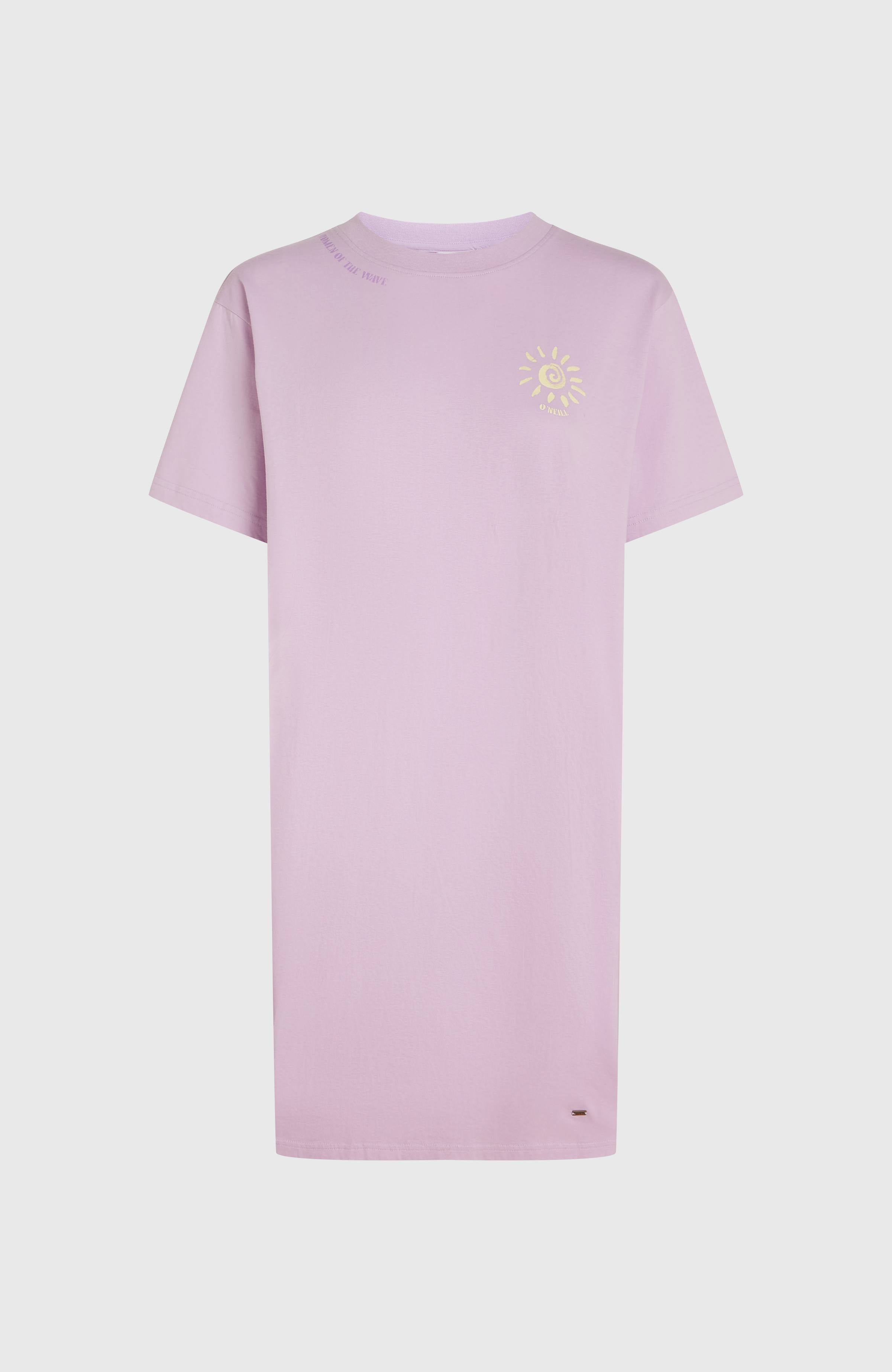 Women of the Wave T-Shirt Dress Pale Lavender