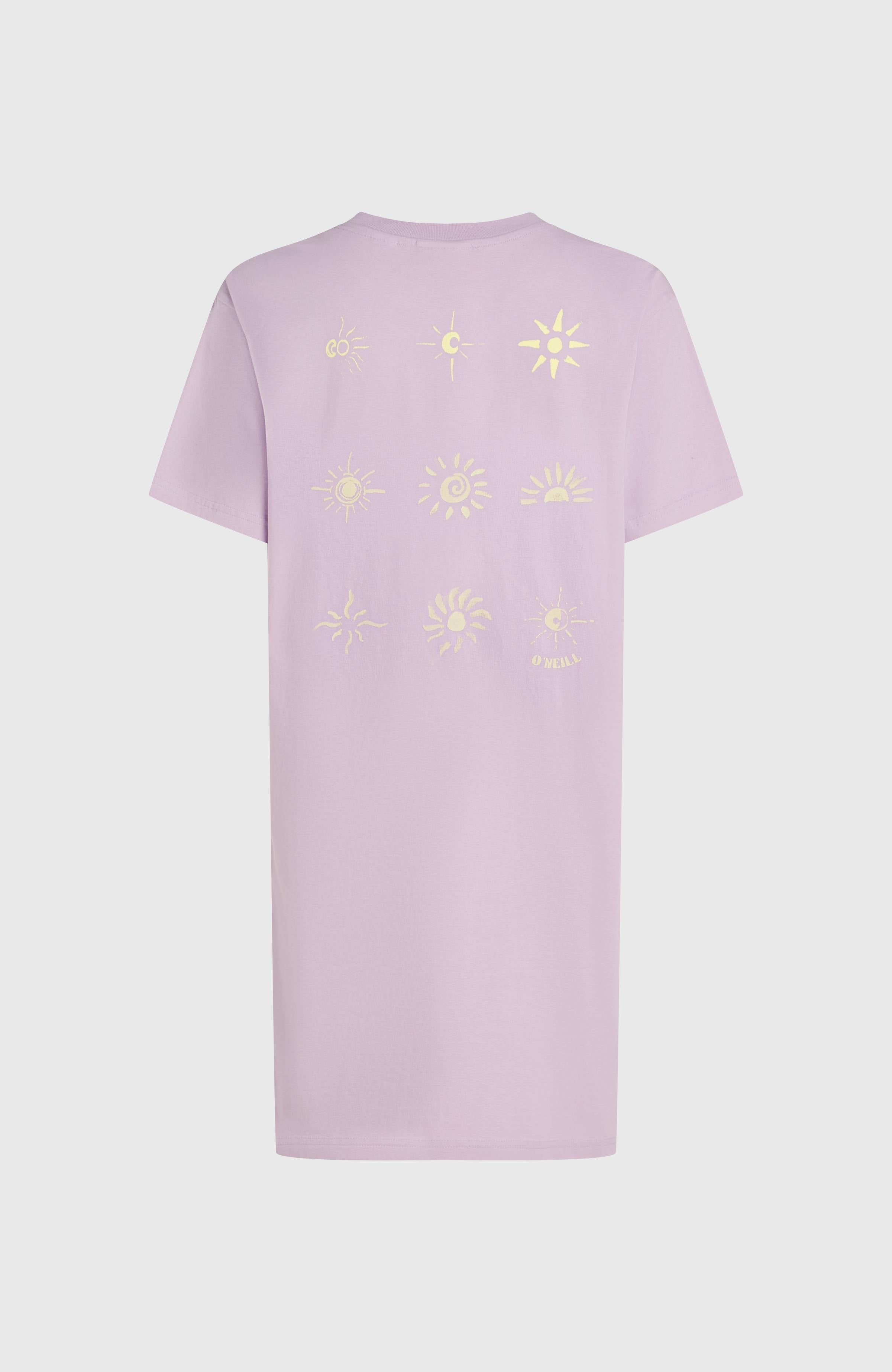 Women of the Wave T-Shirt Dress Pale Lavender
