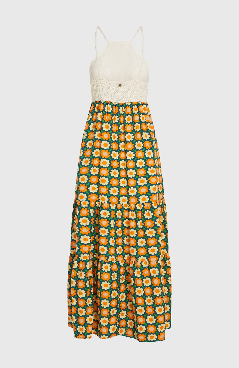 O'Riginals Maxi Dress Green Retro Flower