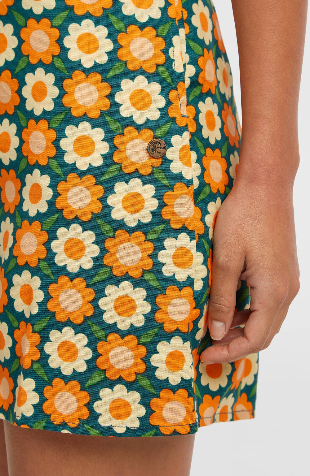 O'Riginals Playsuit Green Retro Flower