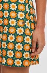 O'Riginals Playsuit Green Retro Flower