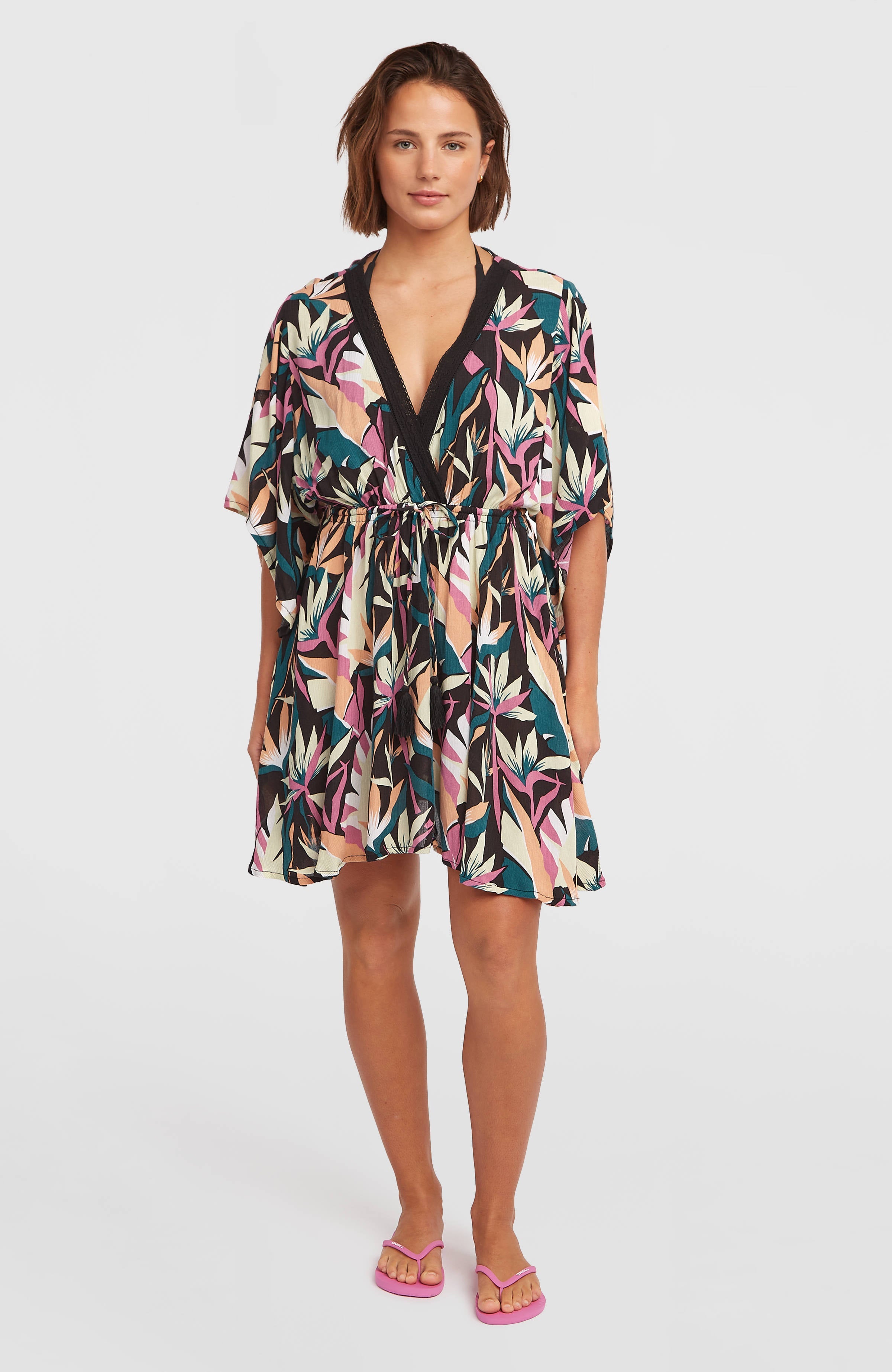 Essentials Tokeena Cover Up Dress Black Wmns Tropicana