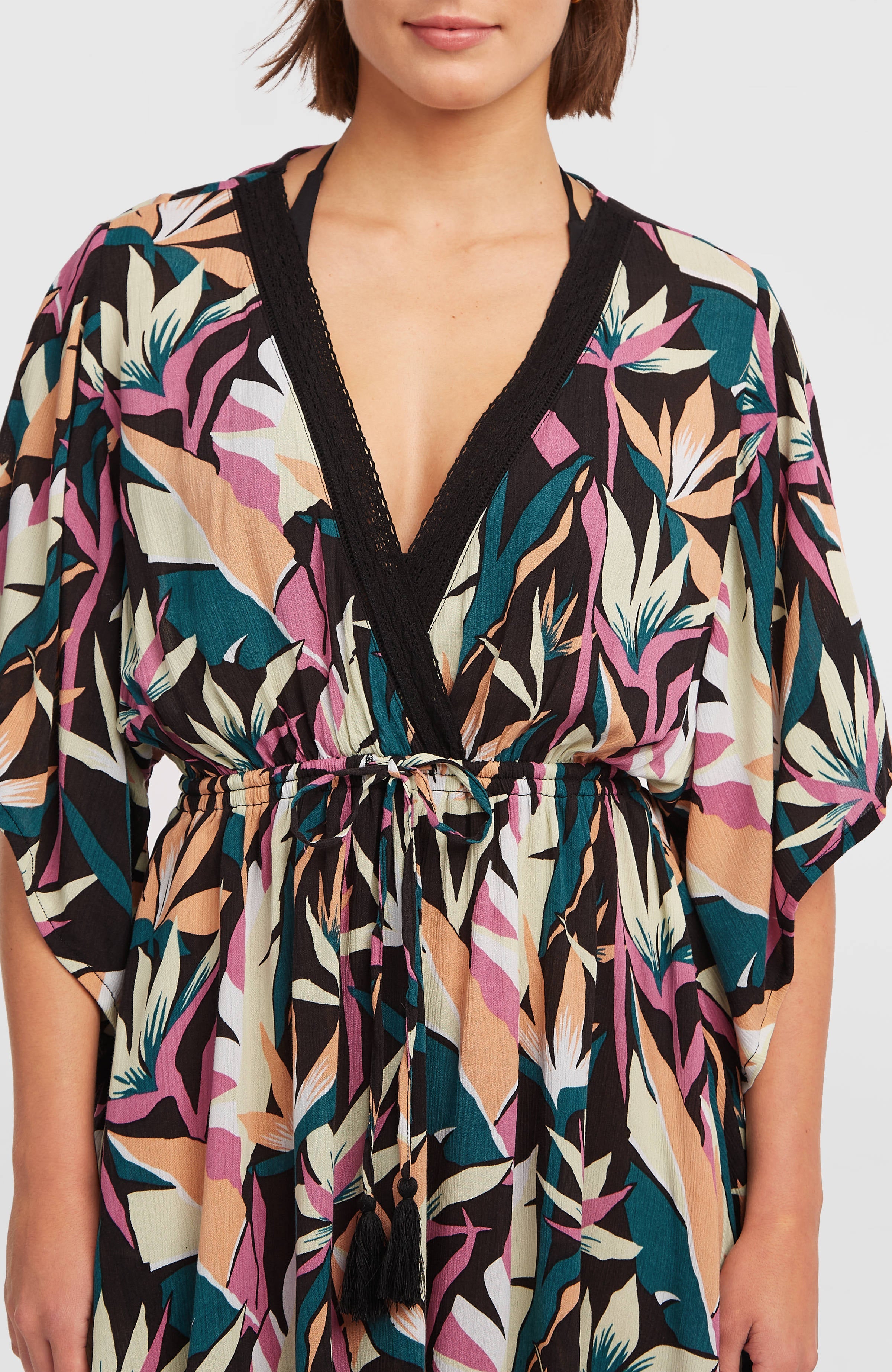 Essentials Tokeena Cover Up Dress Black Wmns Tropicana