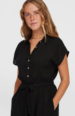 Lori Maxi Shirt Dress Black Out