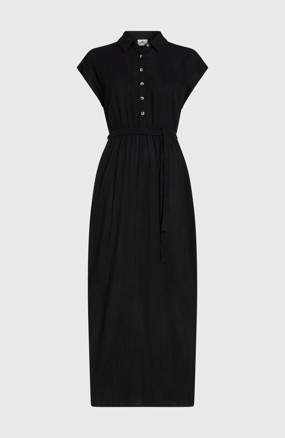 Lori Maxi Shirt Dress Black Out