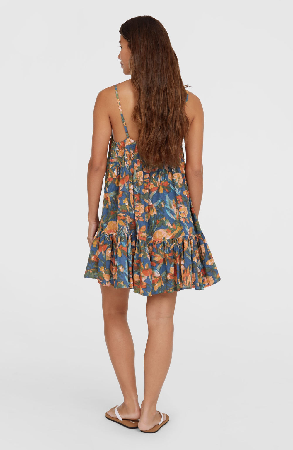 Rilee Short Dress Blue Painted Tropics
