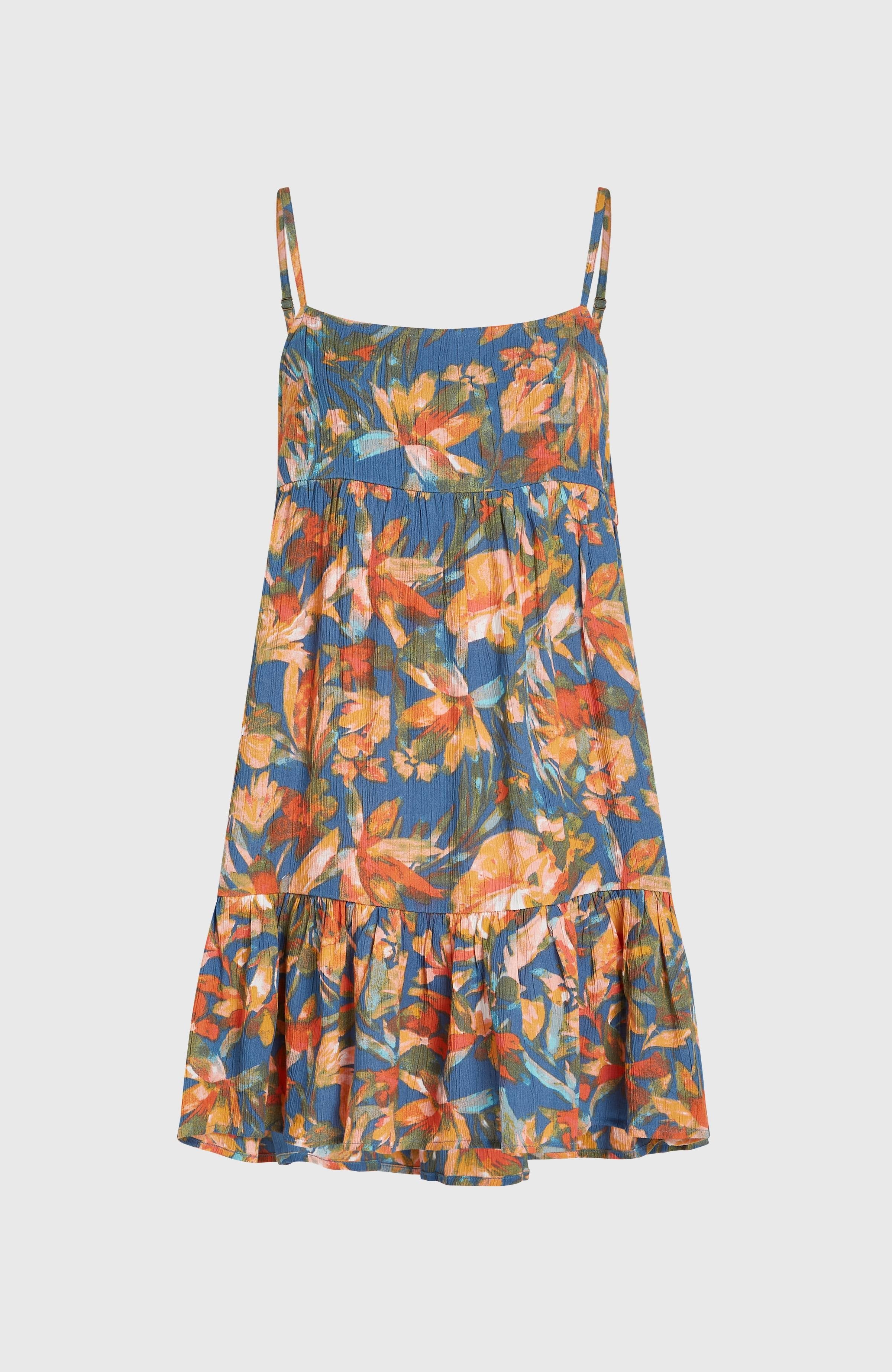 Rilee Short Dress Blue Painted Tropics
