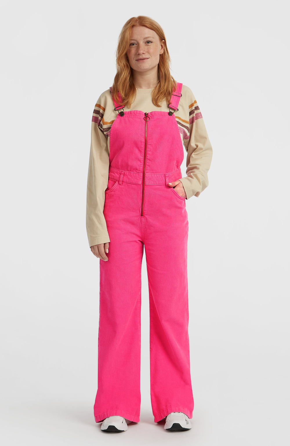 O'Riginals Cord Dungarees Carmine Rose
