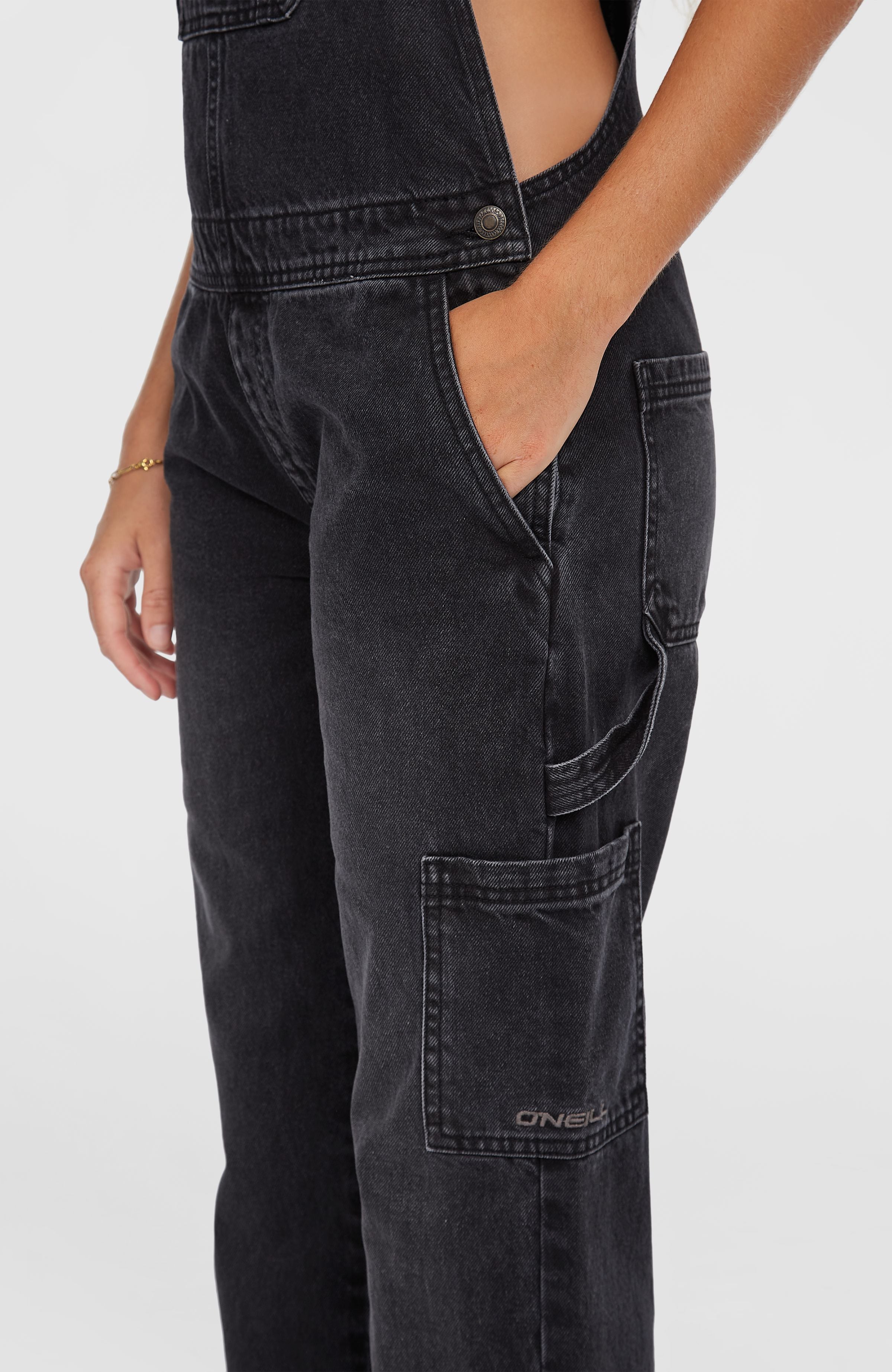 Essentials Twill Dungaree Black Out