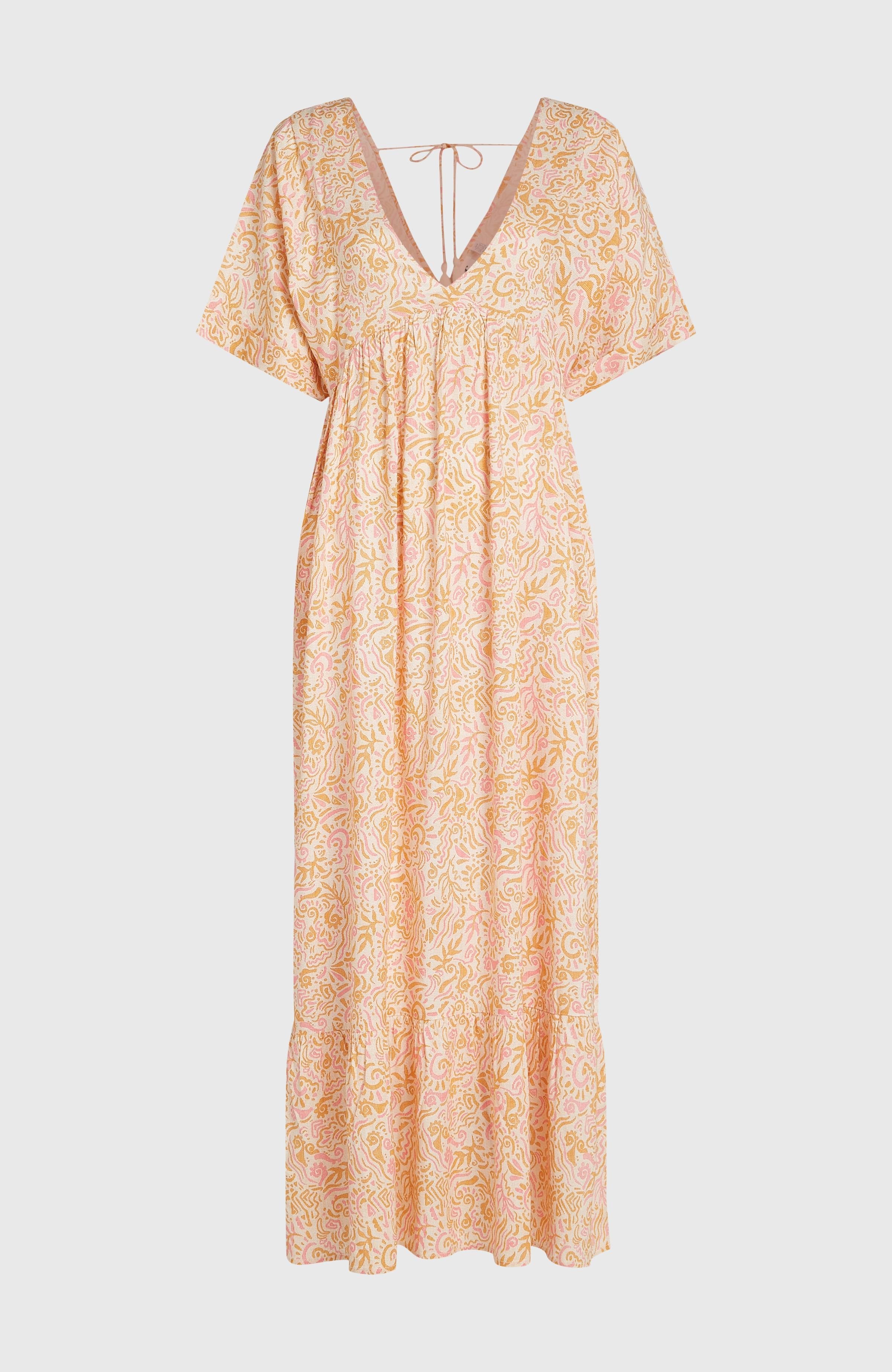 Women of the Wave Maxi Dress White Abstract Wave
