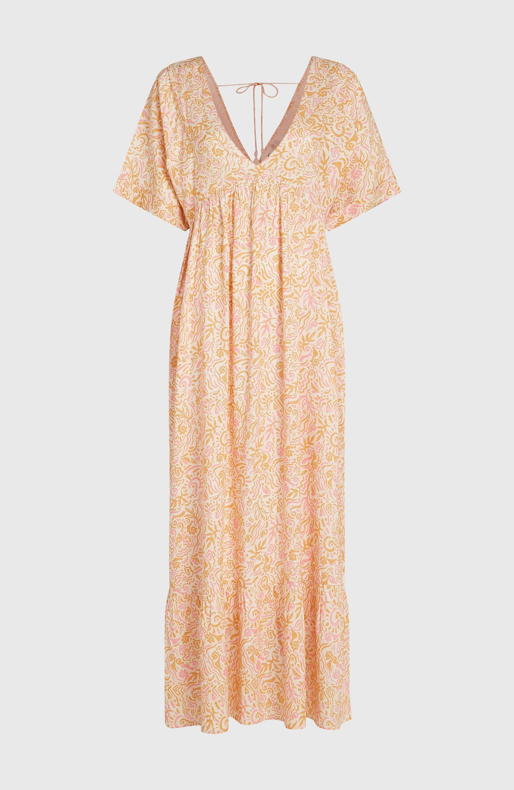 Women of the Wave Maxi Dress White Abstract Wave