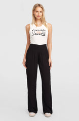 Johnny Smocked Waist Pants Black Out