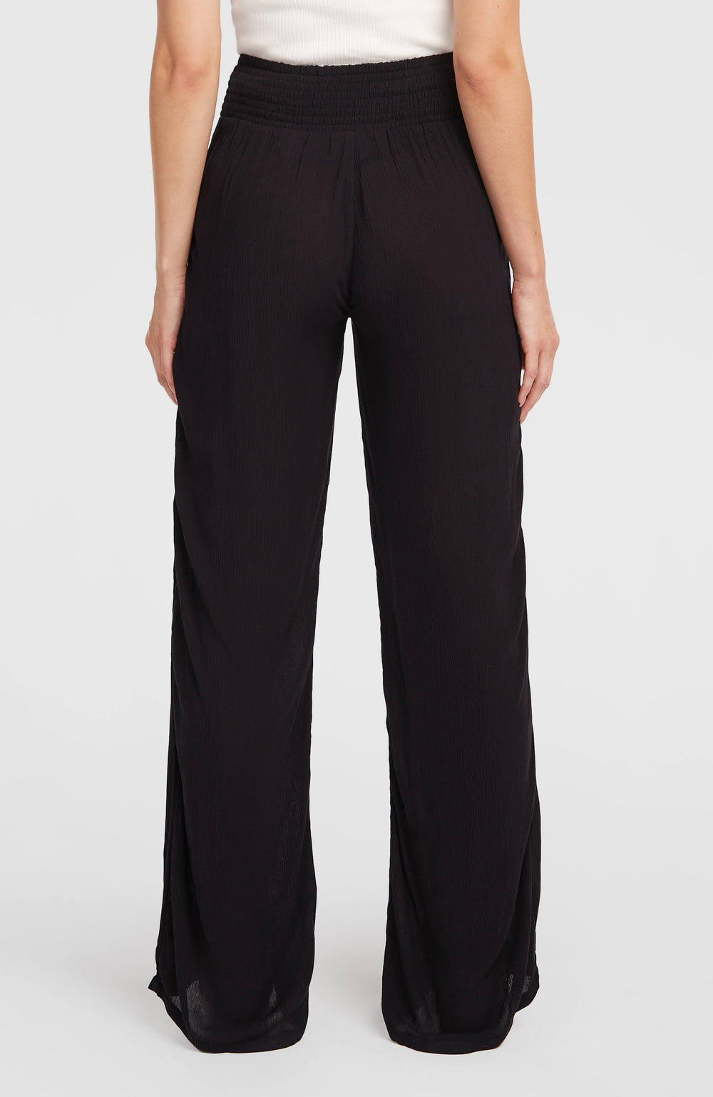 Johnny Smocked Waist Pants Black Out