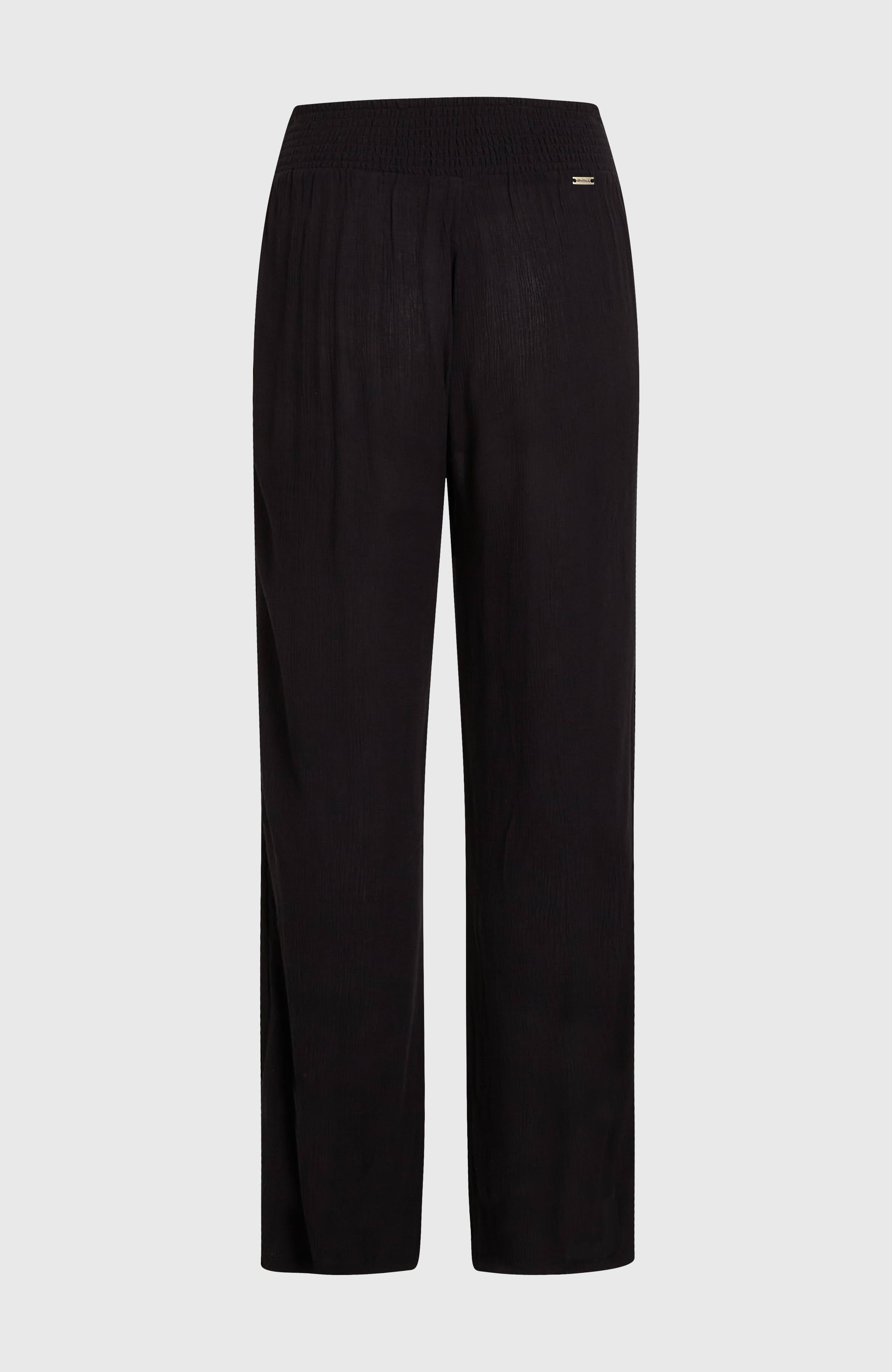 Johnny Smocked Waist Pants Black Out