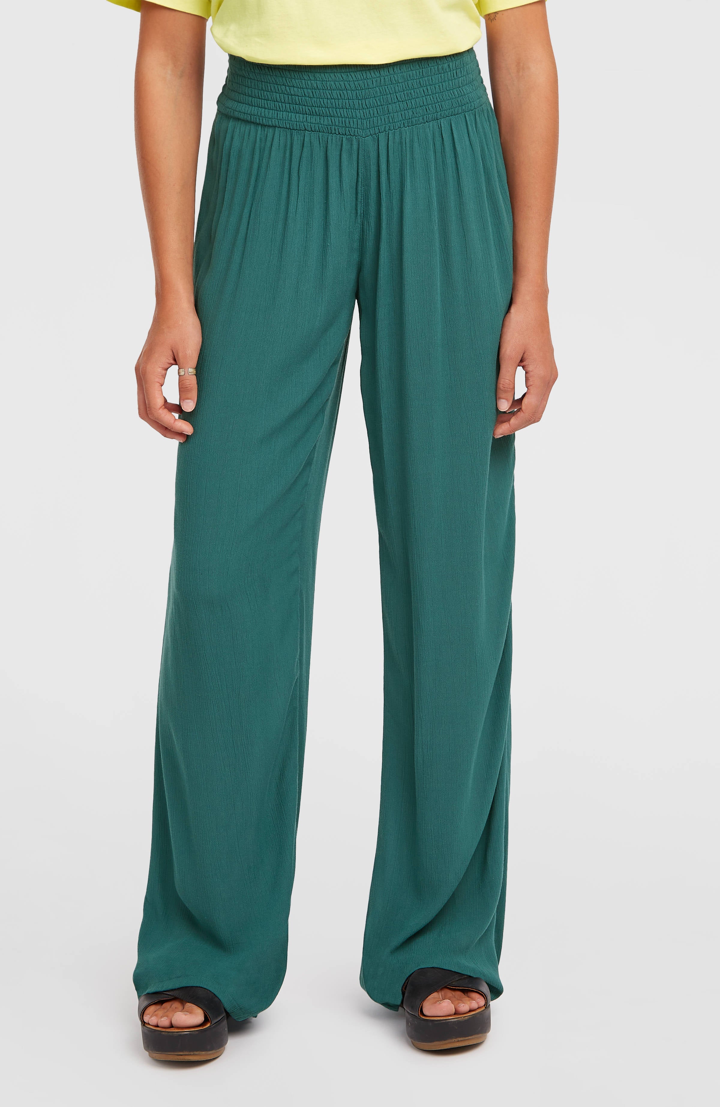 Johnny Smocked Waist Pants Botanical Heat