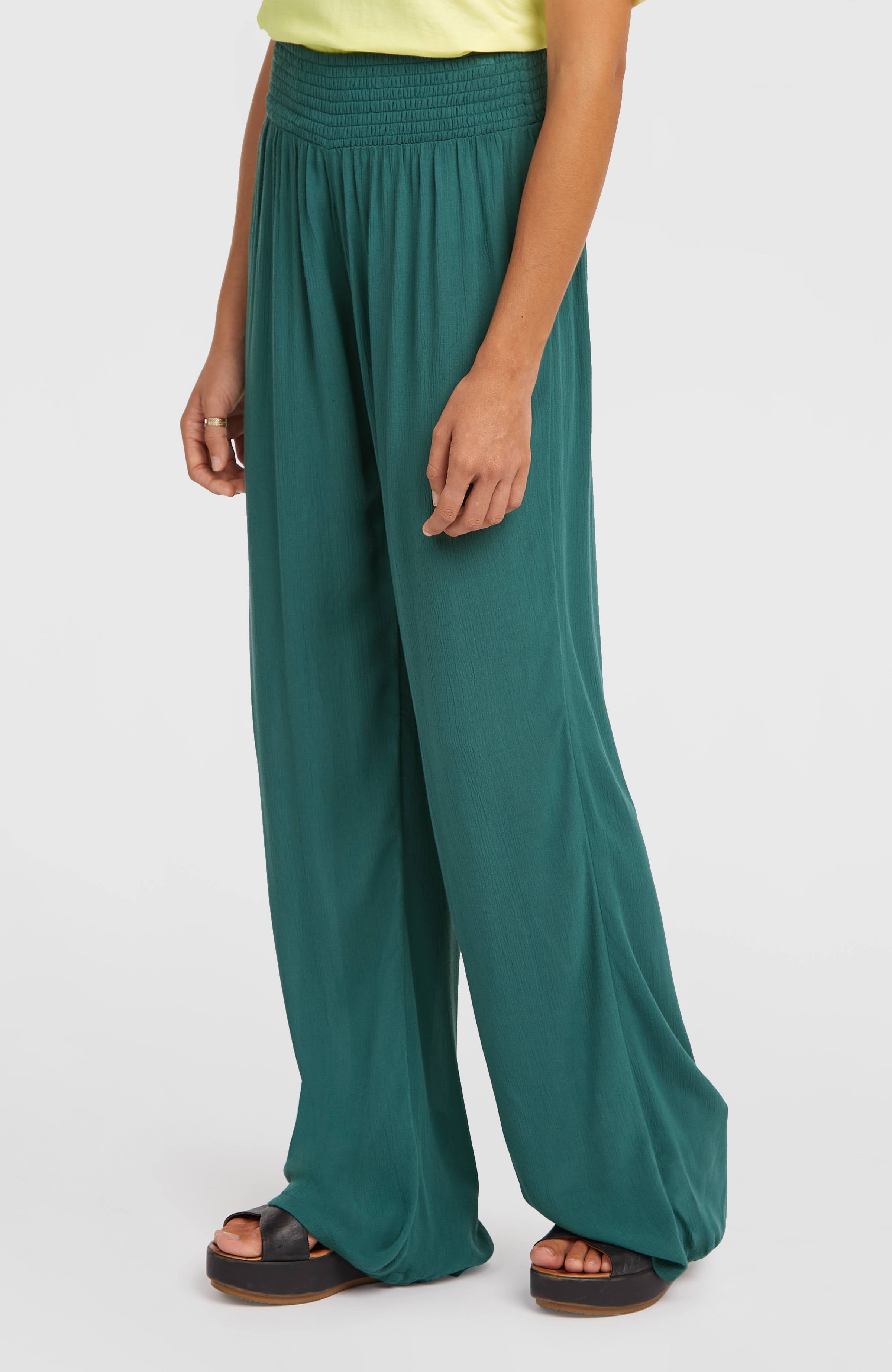 Johnny Smocked Waist Pants Botanical Heat
