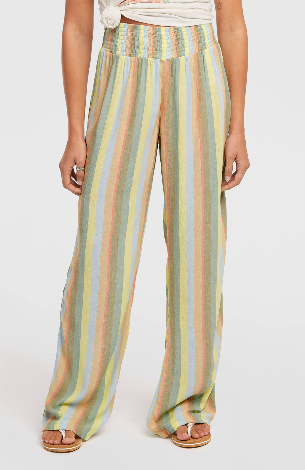 Johnny Smocked Waist Pants Multi Must Haves Stripe