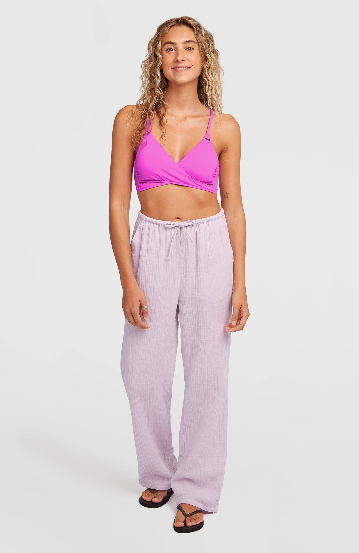 Brenda Structured Pants Pale Lavender