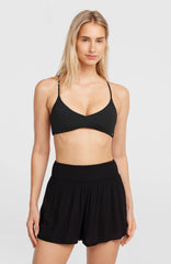 Johnny Smocked Waist Shorts Black Out