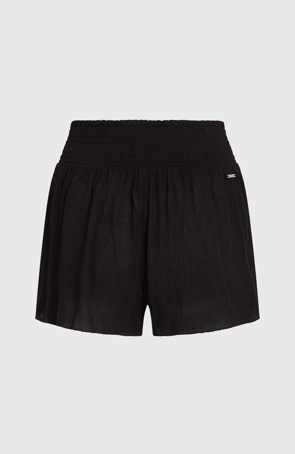 Johnny Smocked Waist Shorts Black Out