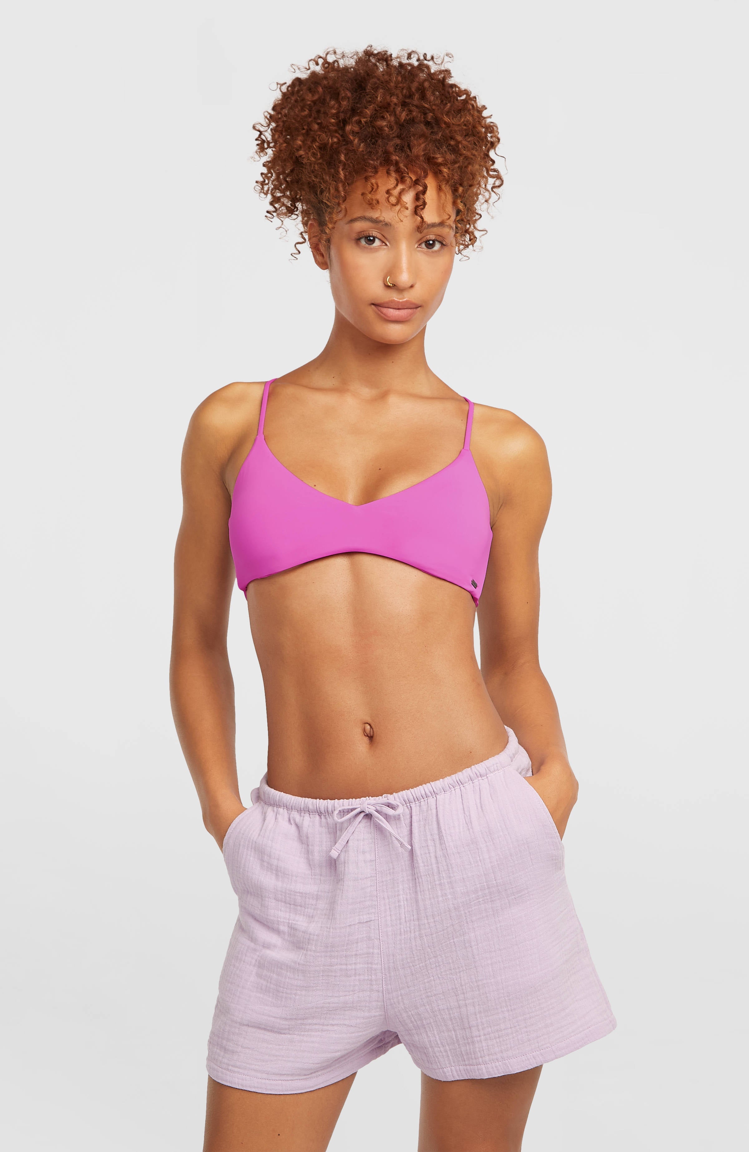 Brenda Structured Shorts Pale Lavender