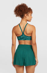 Johnny Smocked Waist Shorts Botanical Heat