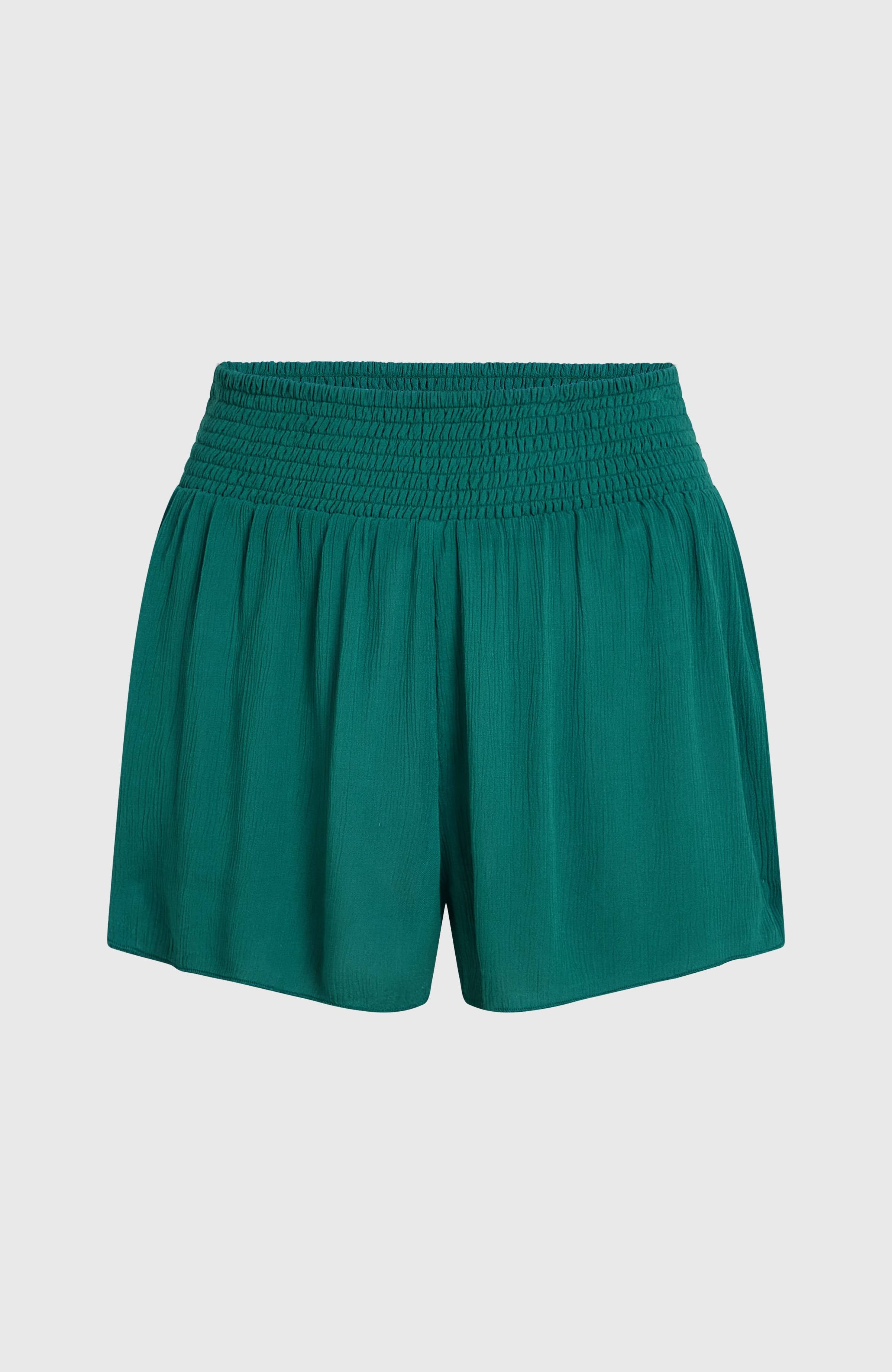 Johnny Smocked Waist Shorts Botanical Heat