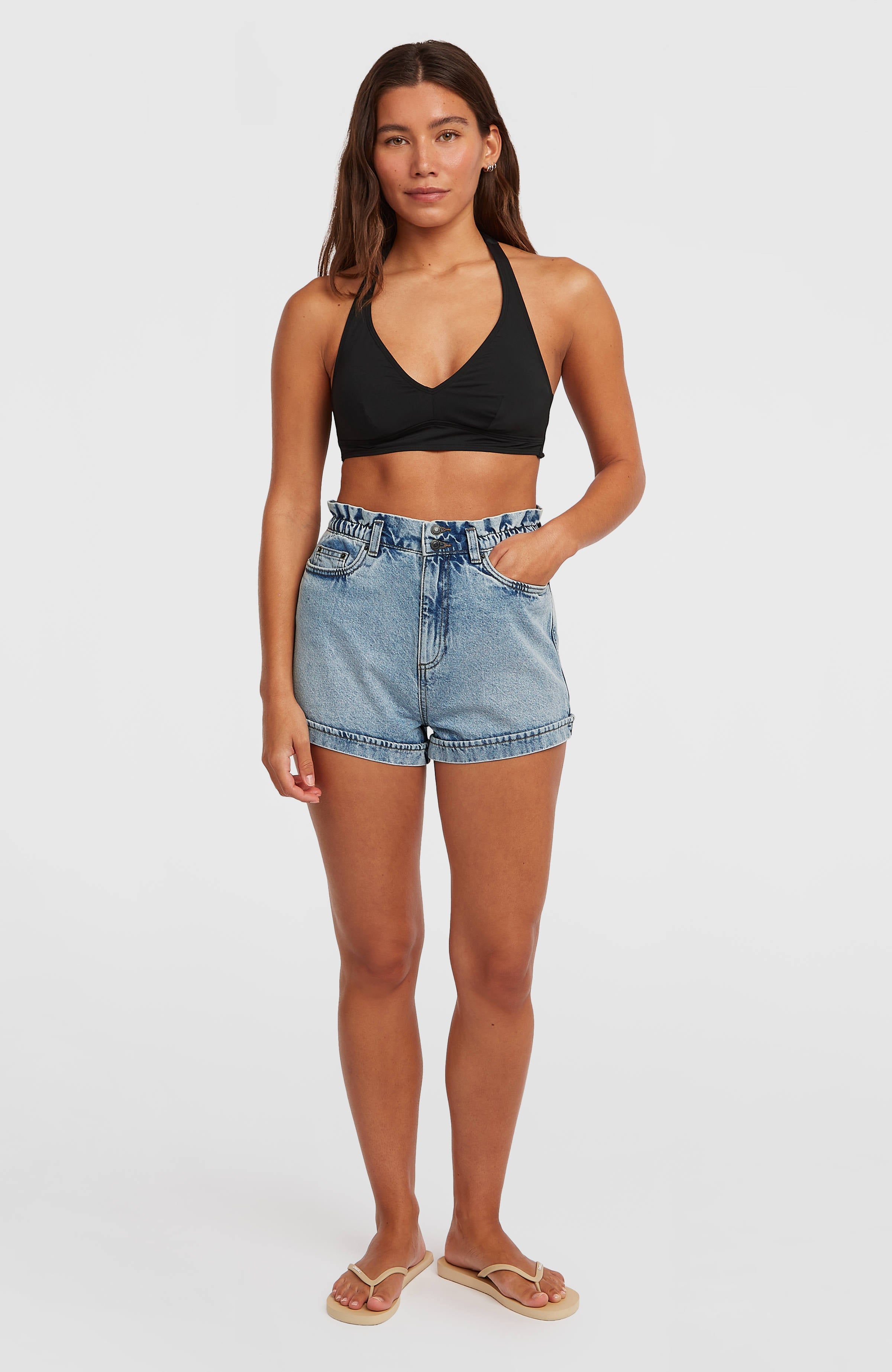 Tasia Denim Shorts Denim Blue
