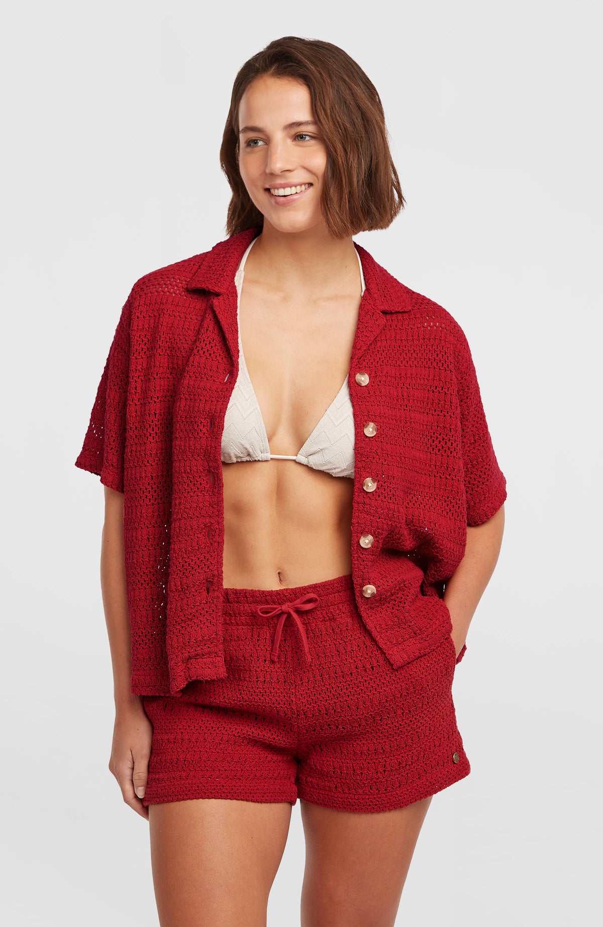 O'Riginals Crochet Shorts Midnight Poppy