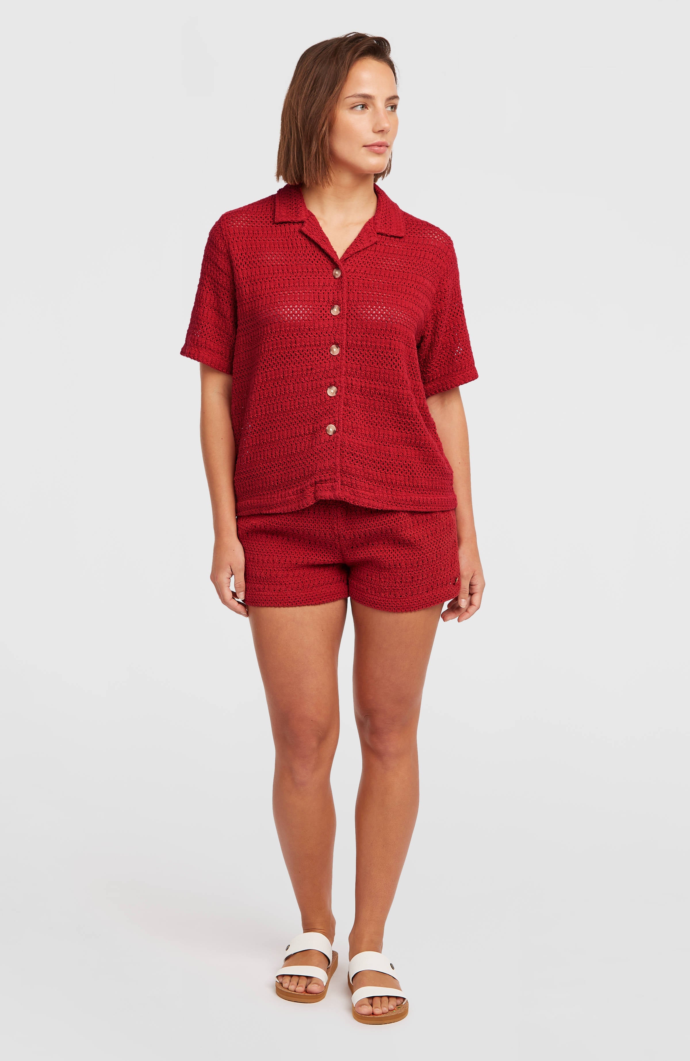 O'Riginals Crochet Shorts Midnight Poppy