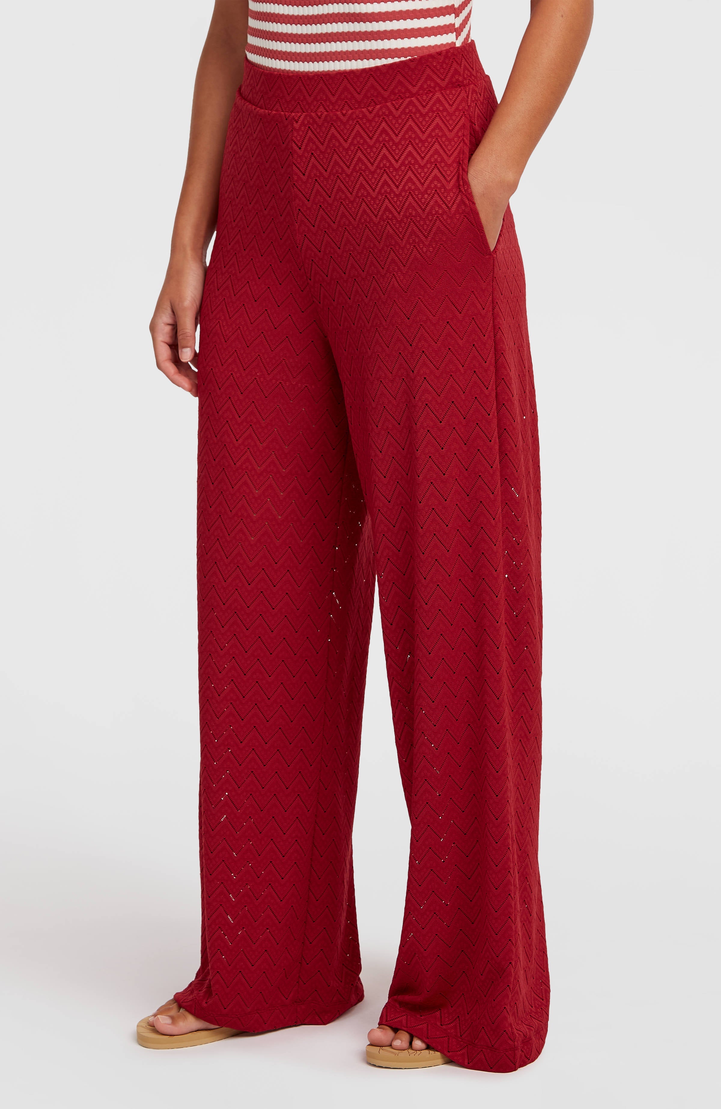 O'Riginals Wide-Leg Pants Midnight Poppy