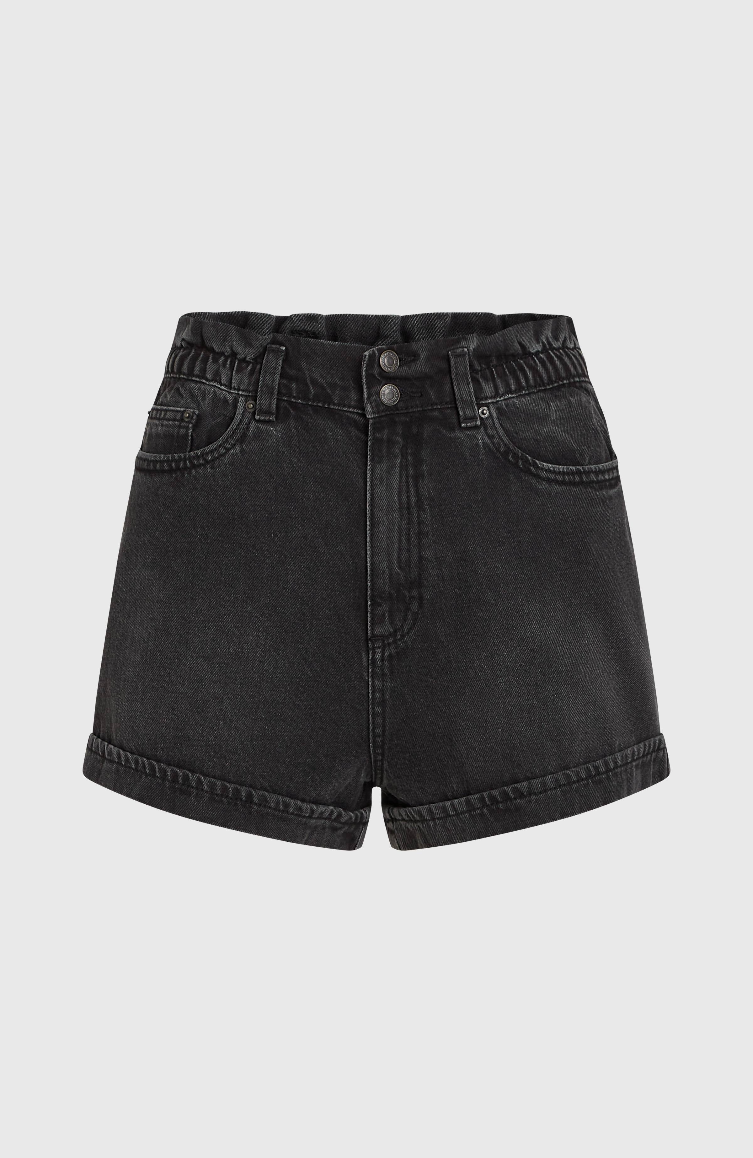 Tasia Denim Shorts Black Out