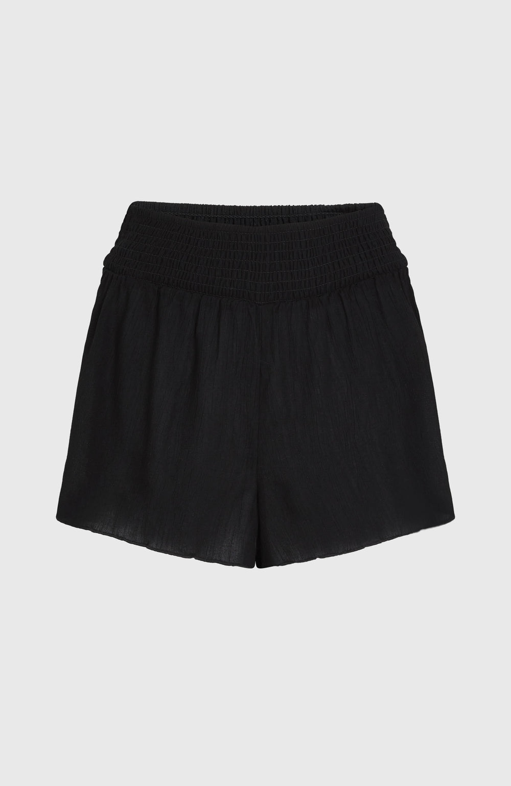 Johnny Smocked Waist Shorts Black Out