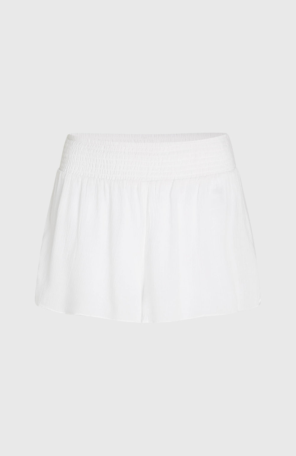 Johnny Smocked Waist Shorts Snow White