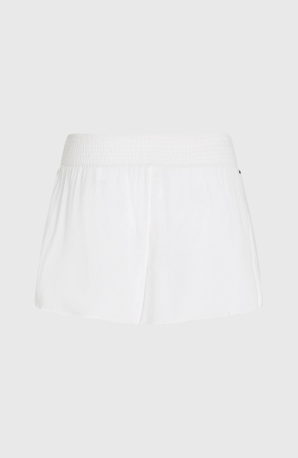 Johnny Smocked Waist Shorts Snow White