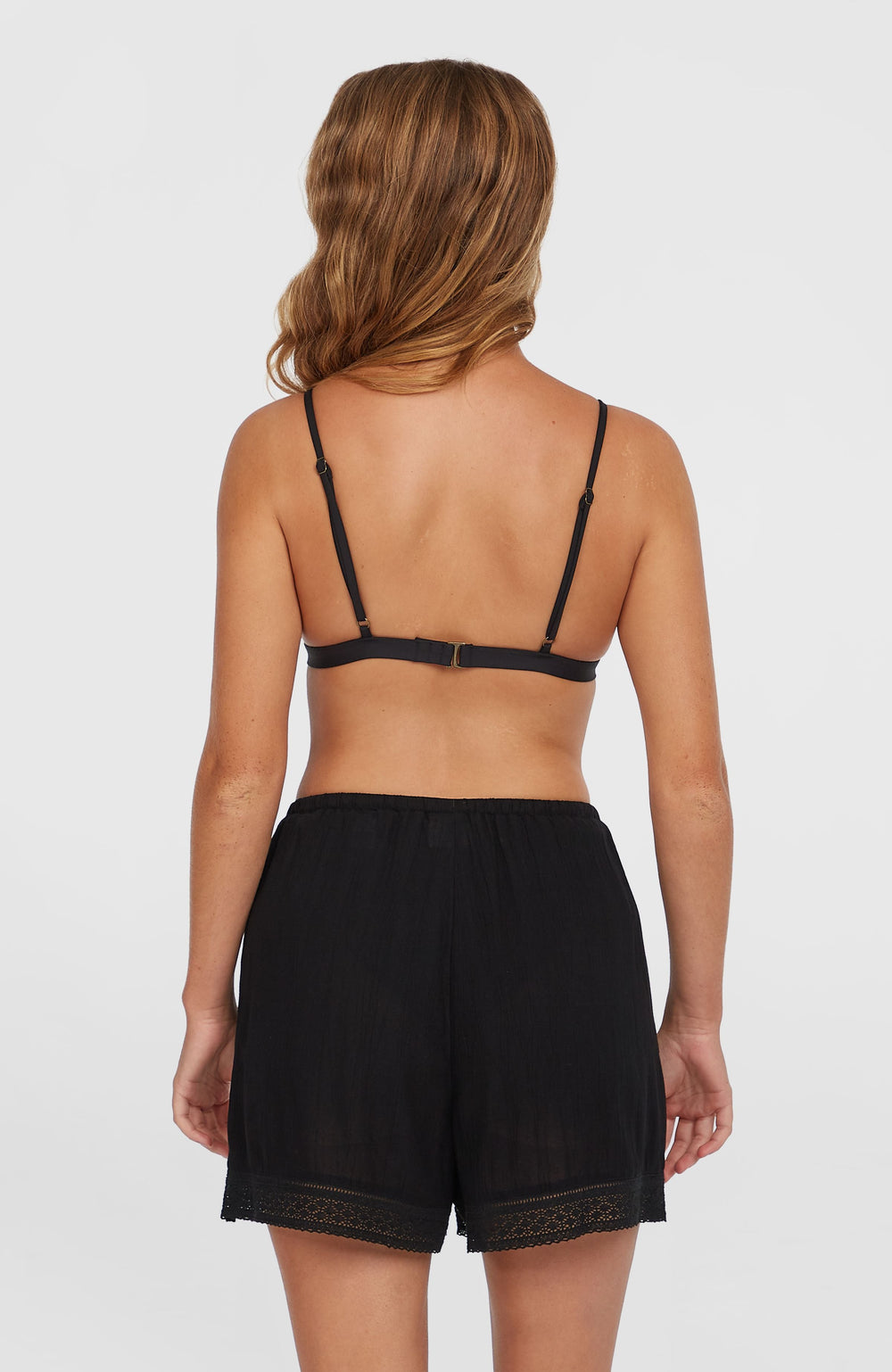 Essentials Embroidery Shorts Black Out