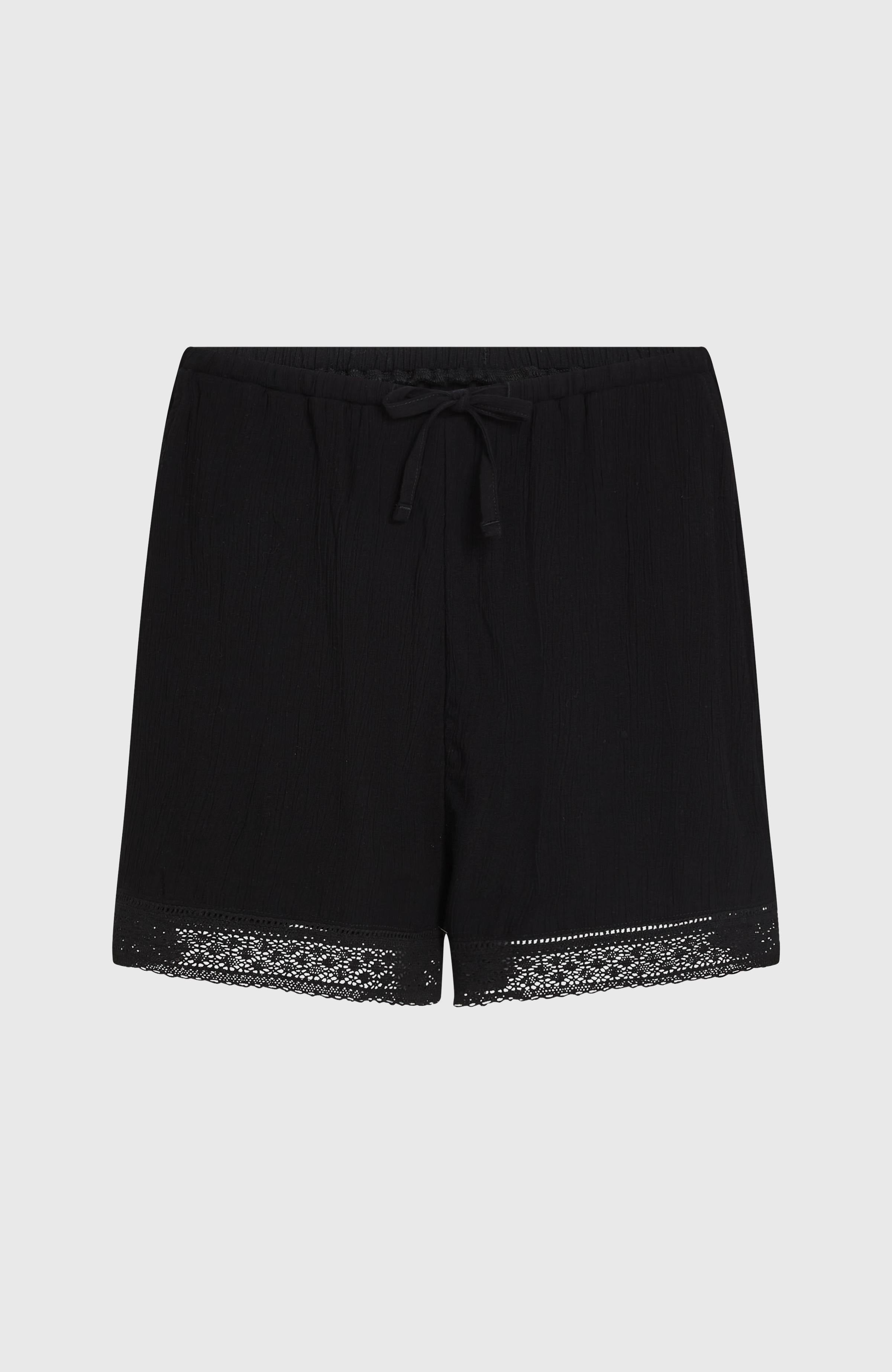 Essentials Embroidery Shorts Black Out