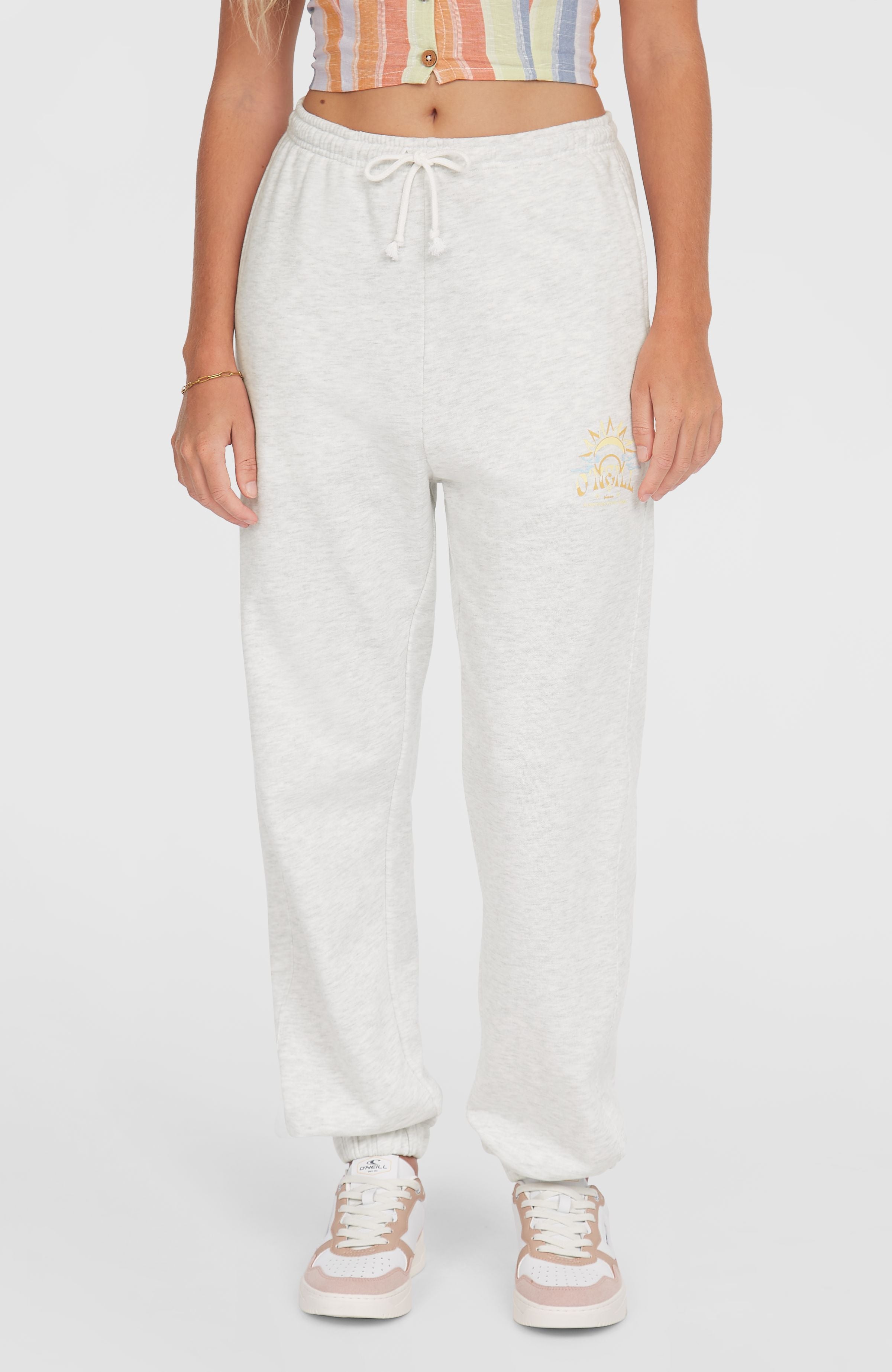 Beach Vintage Sweatpants White Melange
