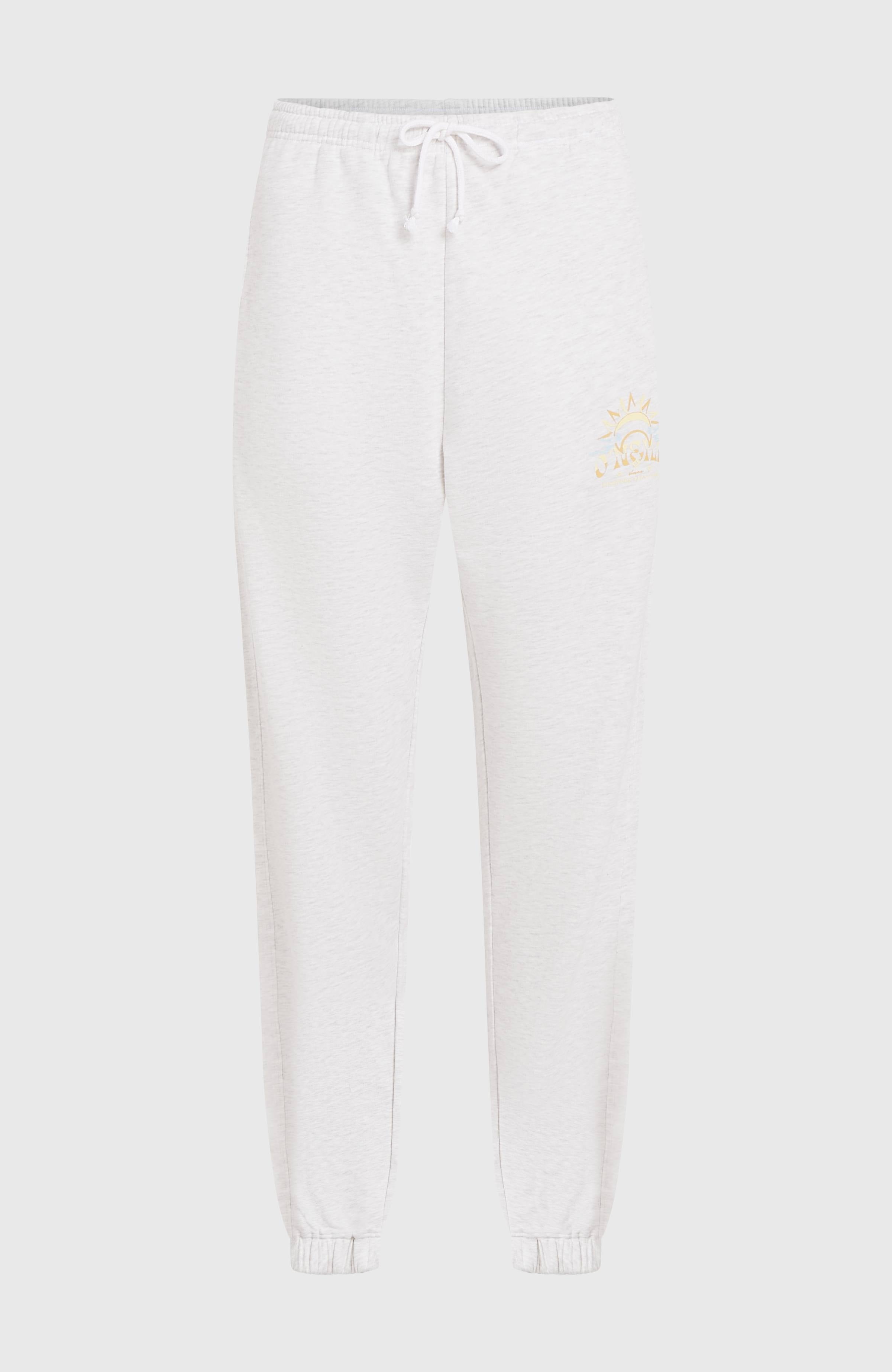 Beach Vintage Sweatpants White Melange