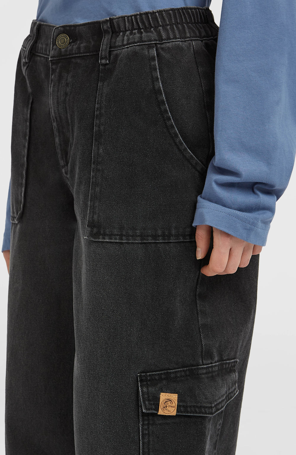 O'Riginals Denim Cargo Pants Black Out