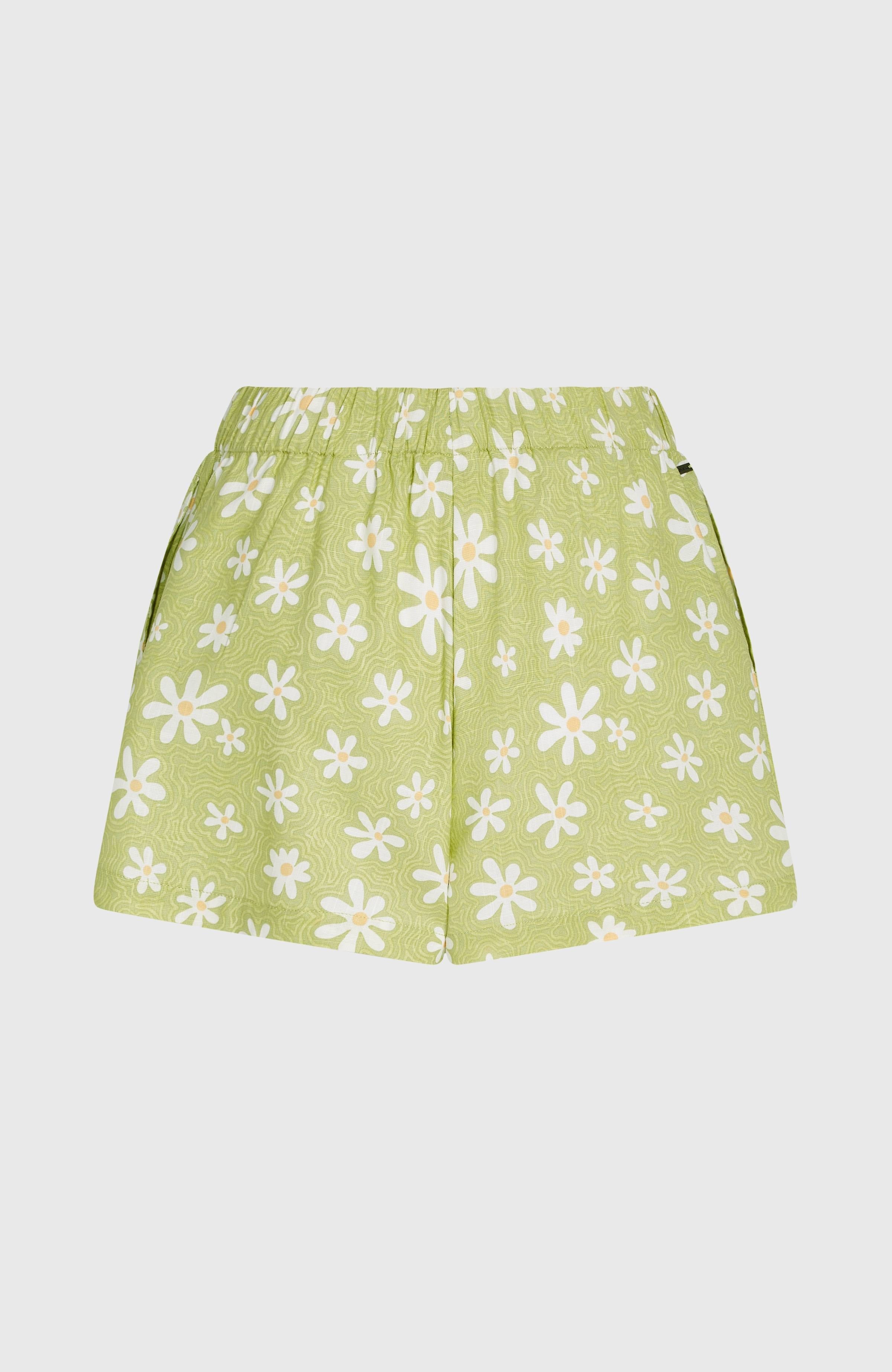 Beach Vintage Shorts Green Daisyline